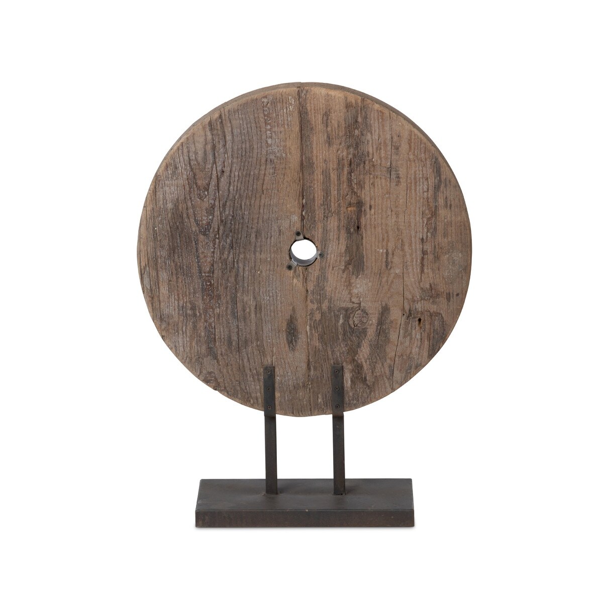 Found Wood Oval/Round Mounted Sculpture