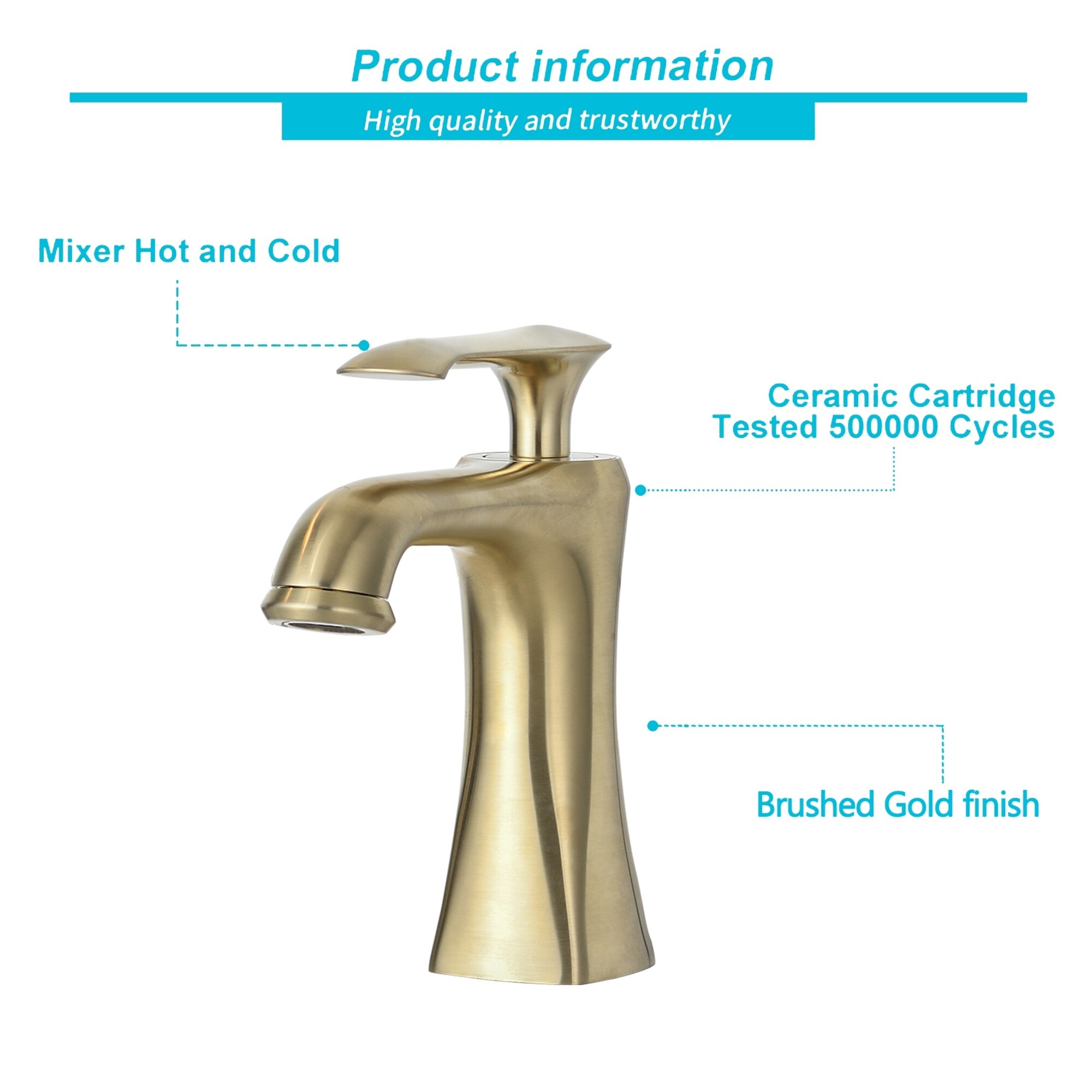 Single Handle Contemporary Bathroom Vanity Basin Sink Faucet - Oil-Rubbed Bronze
