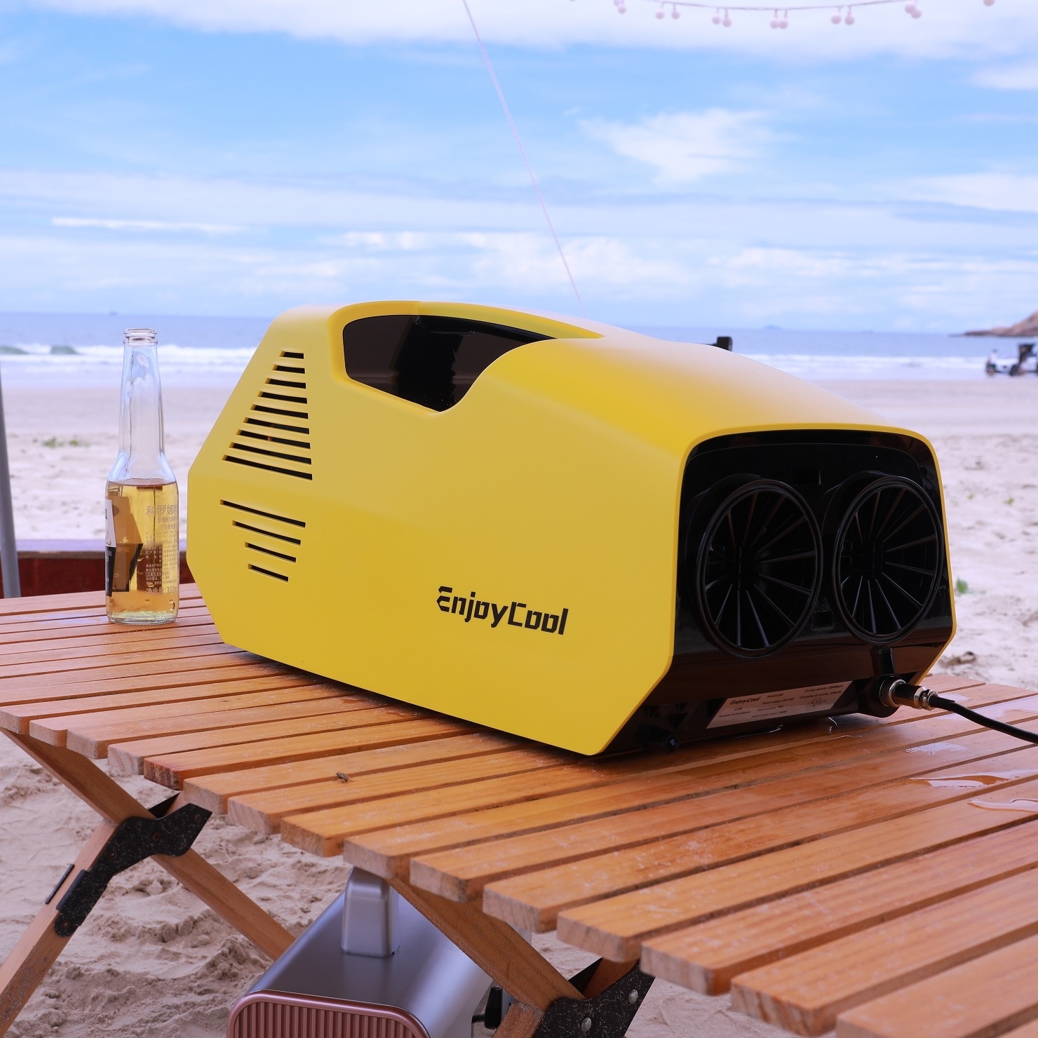 Outdoor Portable Air Condition | mini-AC 14lbs Small but powerful | 10' Cooling down | Outdoor events, Traveling, Car camping