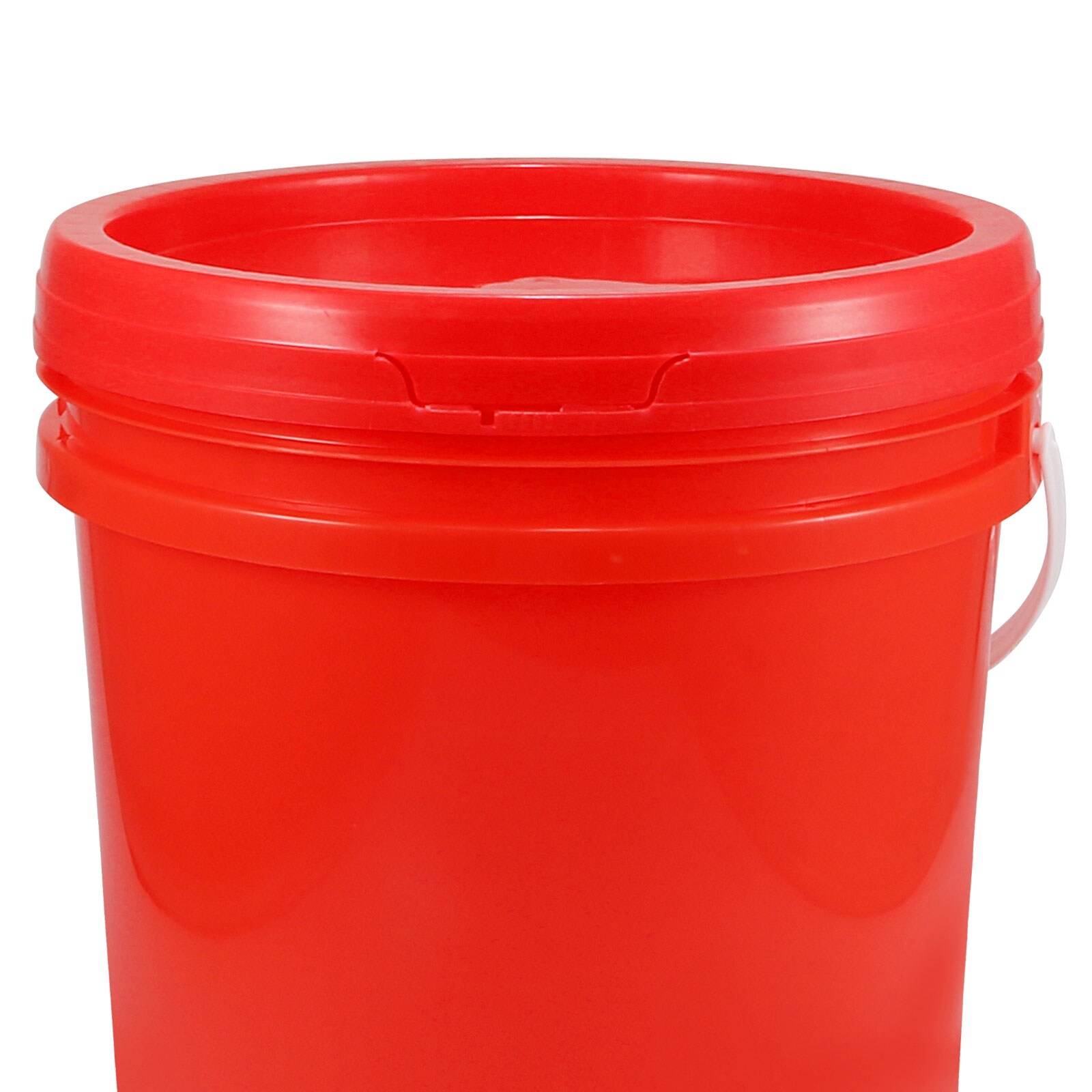 Plastic Paint Pail 2.64Gallon/10L Paint Can with Lid, Red