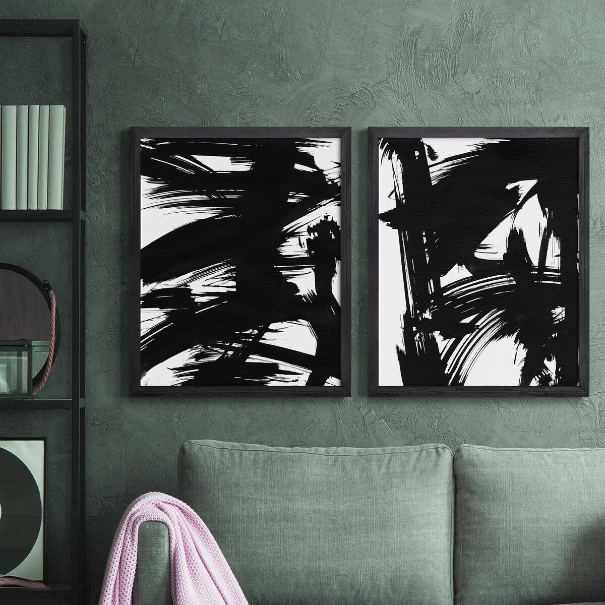 Black Bamboo I Premium Framed Canvas - Ready to Hang