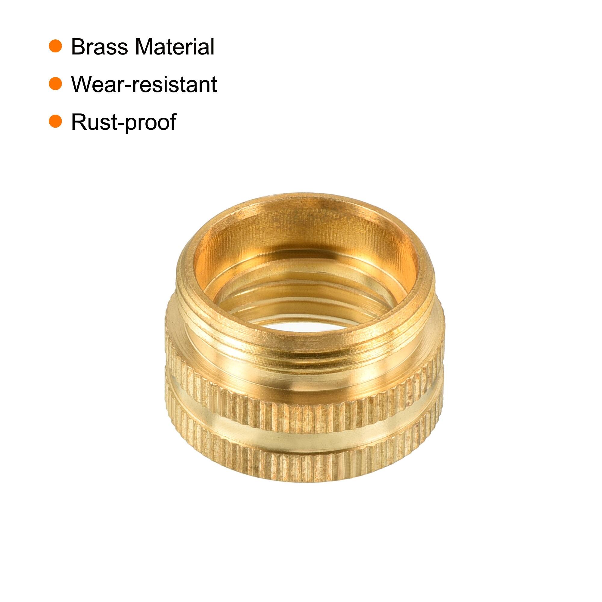 Male to Female Thread Faucet Adapter, Brass Aerator Connector Fitting for Garden Hose Water Filter - Gold
