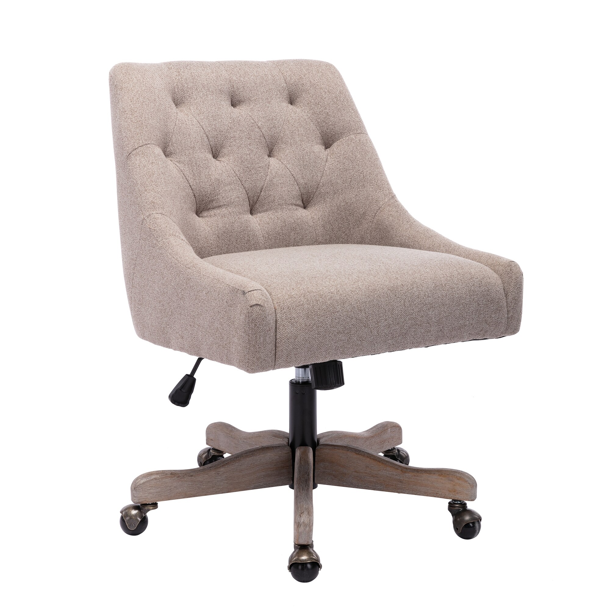 Swivel?Shell?Chair?Modern?Leisure Home office?Chair with Adjustable Height - Charcoal grey
