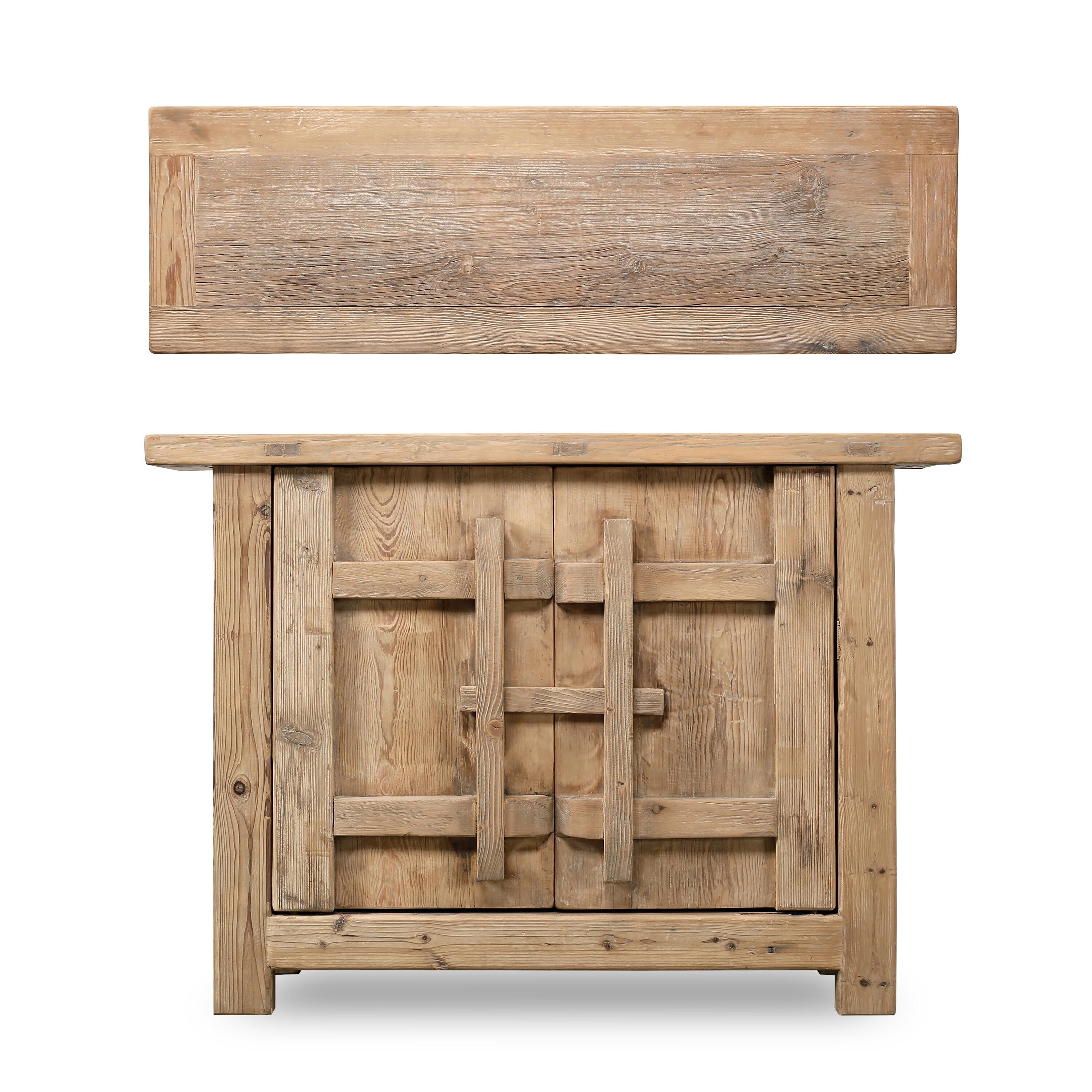 Artissance Amalfi Patrician One Door Cabinet, Weathered Natural 51x16x37H
