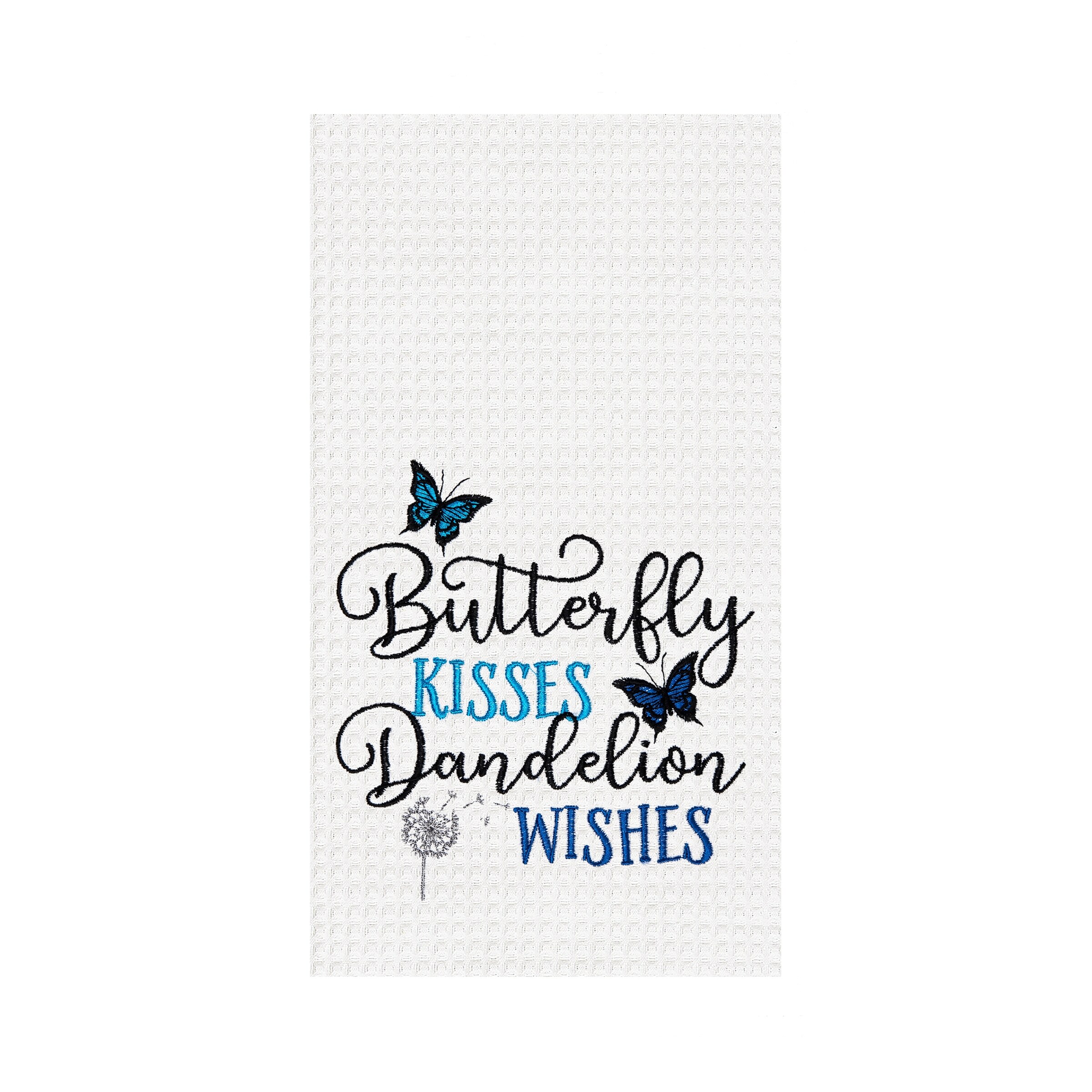 Butterfly Kisses Dandelion Wishes Kitchen Towel