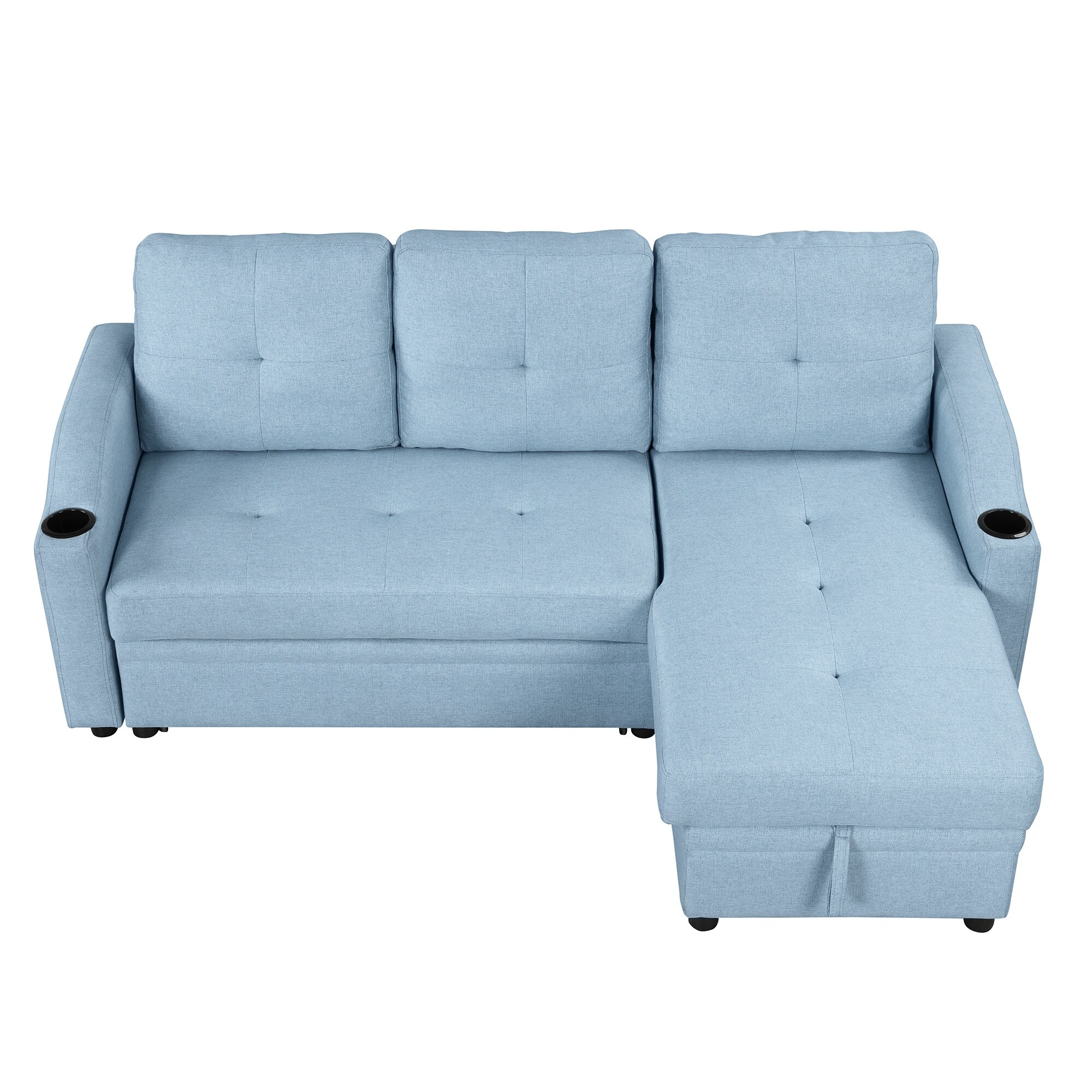 Modern Upholstered Pull Out Sofa Bed