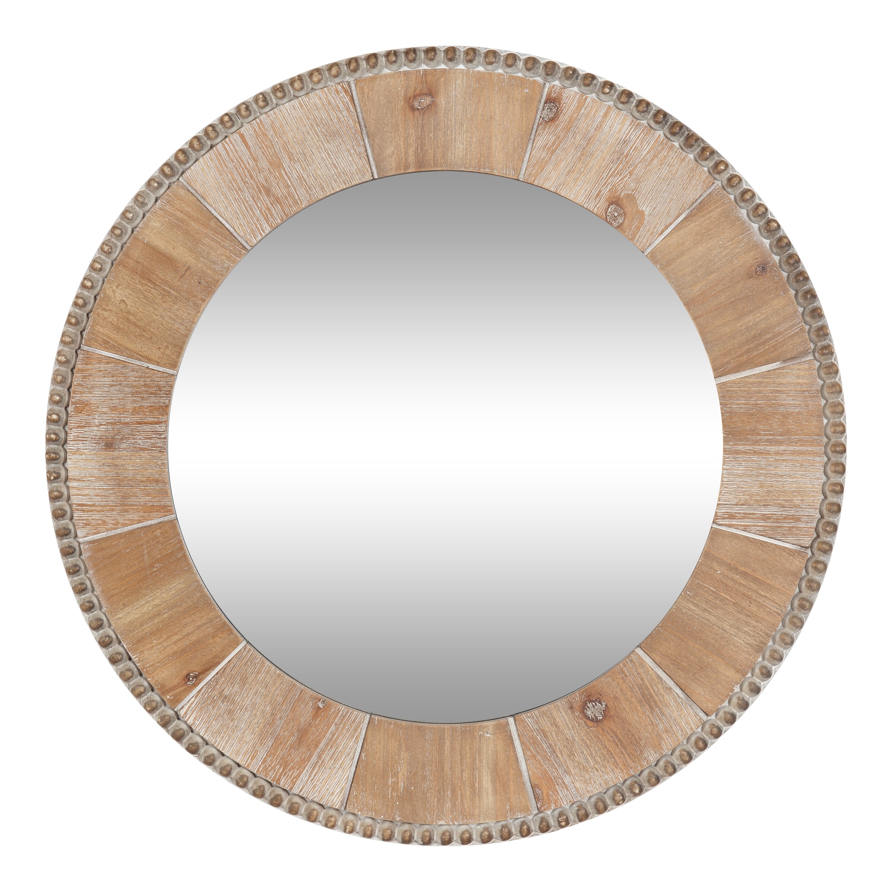 Kate and Laurel Calona Pieced Decorative Round Mirror - 26" Diameter