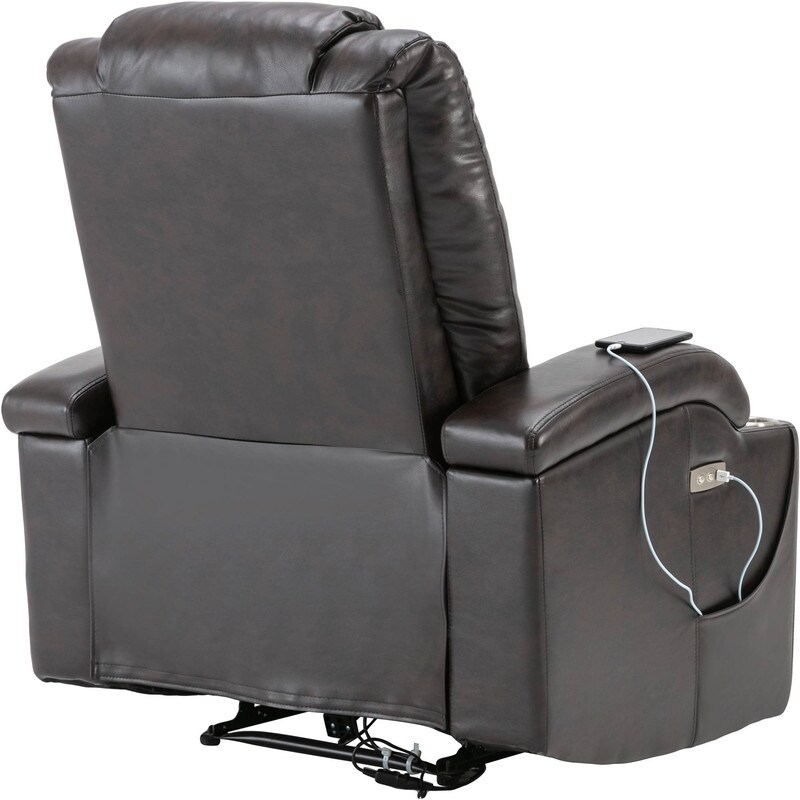 Power Motion Recliner w/USB Charge Port and Cup Holder, Lounge chair