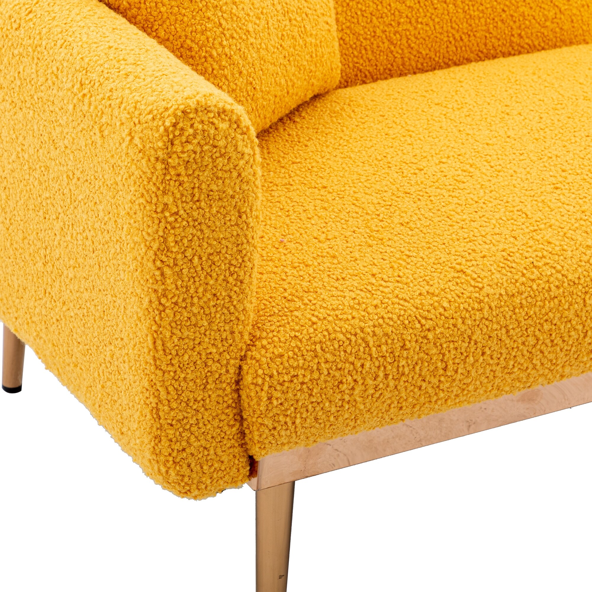 Elegant Velvet Sofa, Accent Sofa Loveseat Sofa with Metal Feet, Folding Futon Sofa Bed