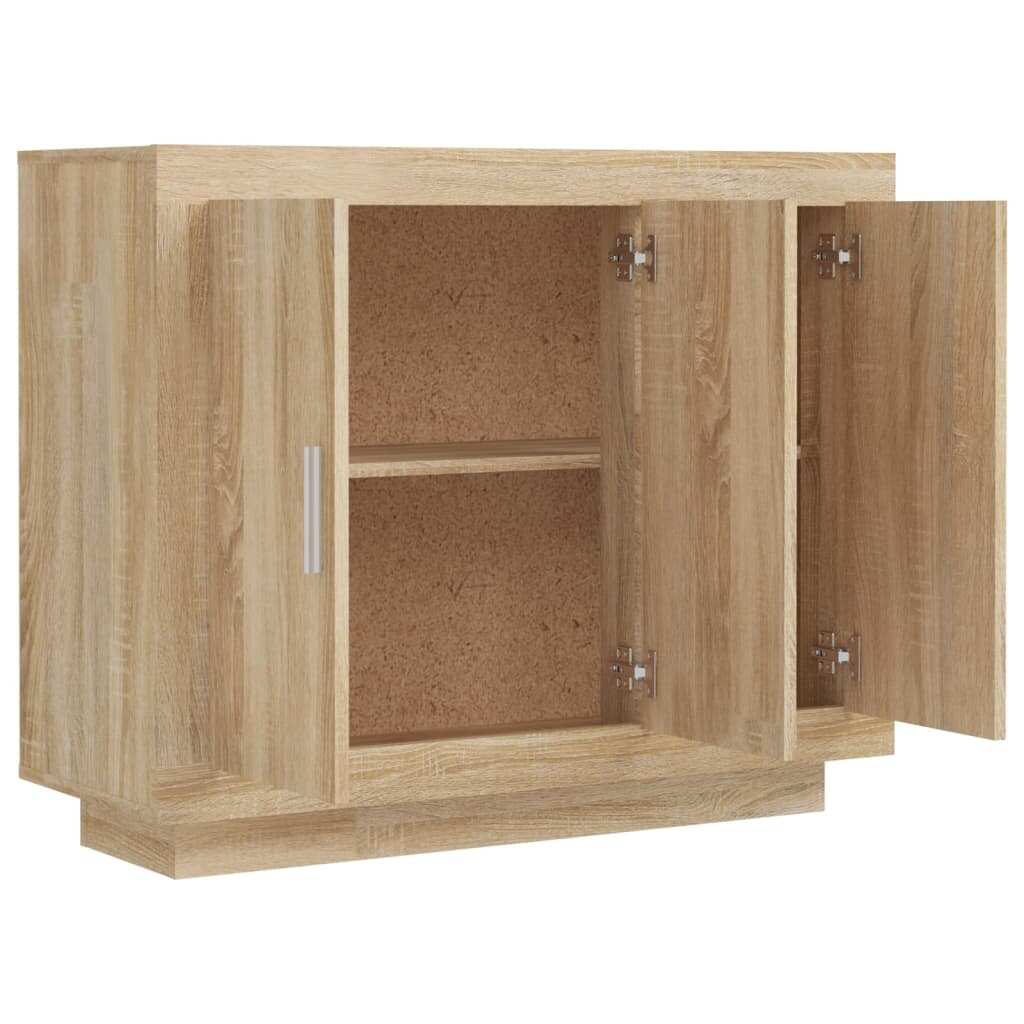 vidaXL Sideboard Console Cabinet with Storage for Kitchen Engineered Wood - 36.2" x 13.8" x 29.5"