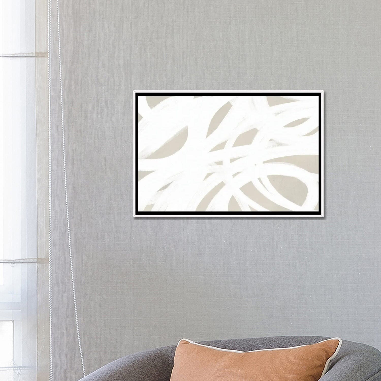 iCanvas "Dreaming In Taupe" by Leah Straatsma Framed