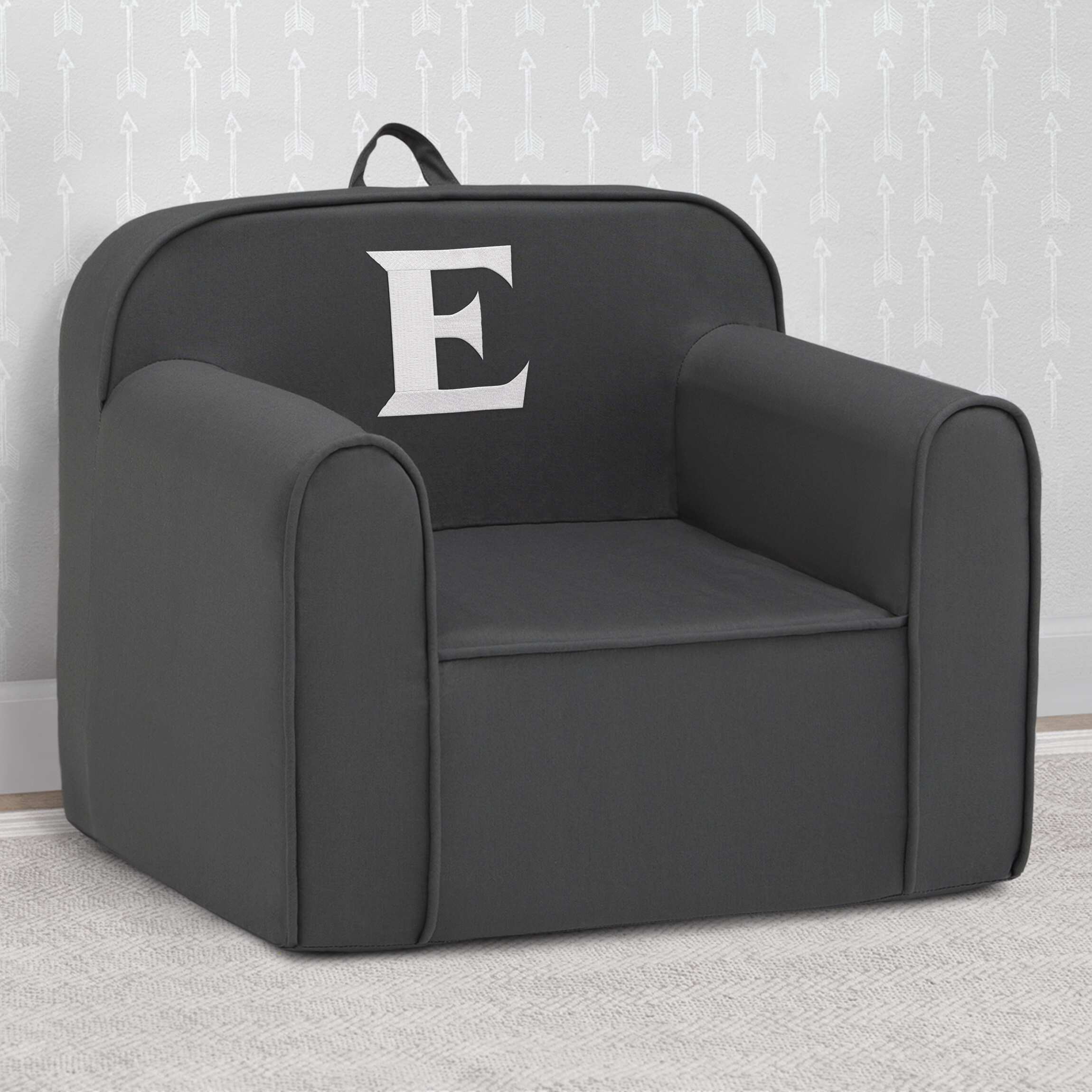 Delta Children Personalized Monogram Cozee Chair - Customize with Letter E
