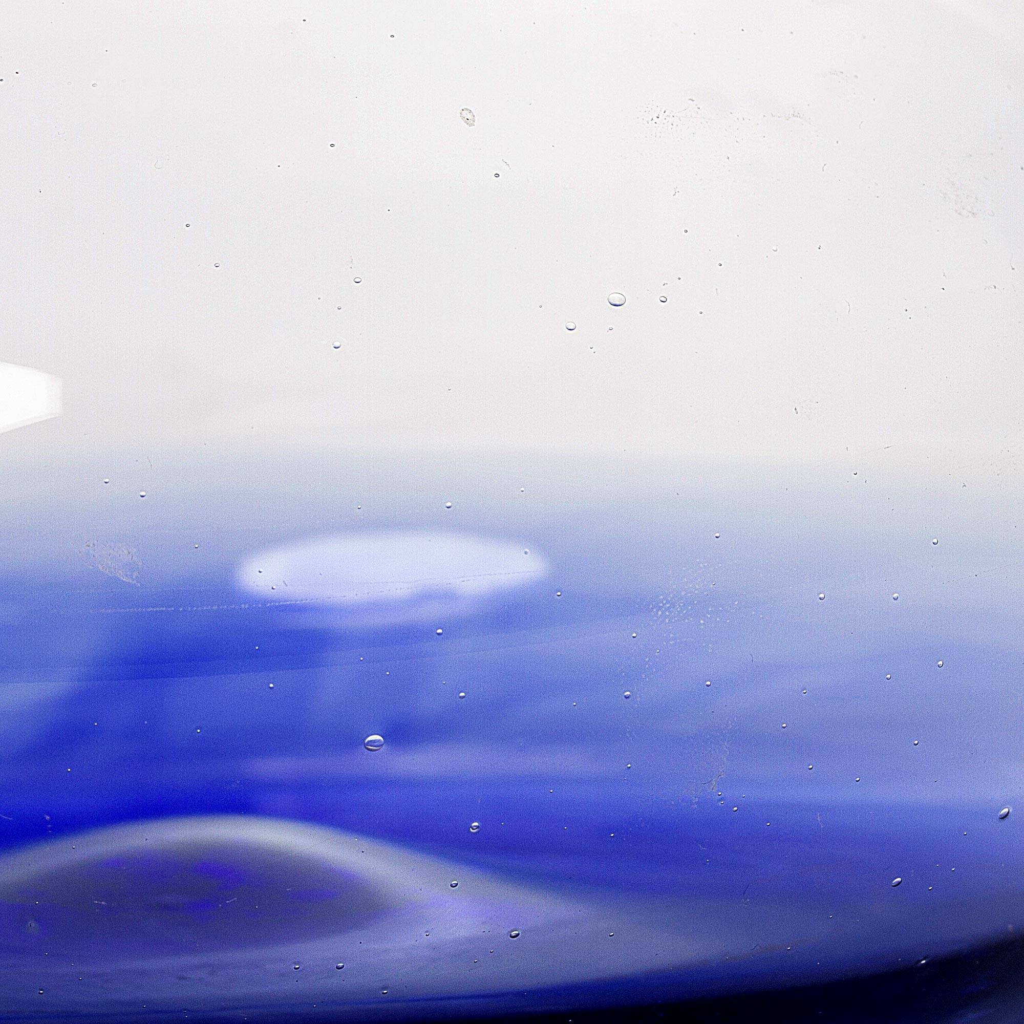 NOVICA Artisan Handblown Glass Decanter Blue Clear Mexico Tableware Drinkware Pitchers 'Blue Haze'