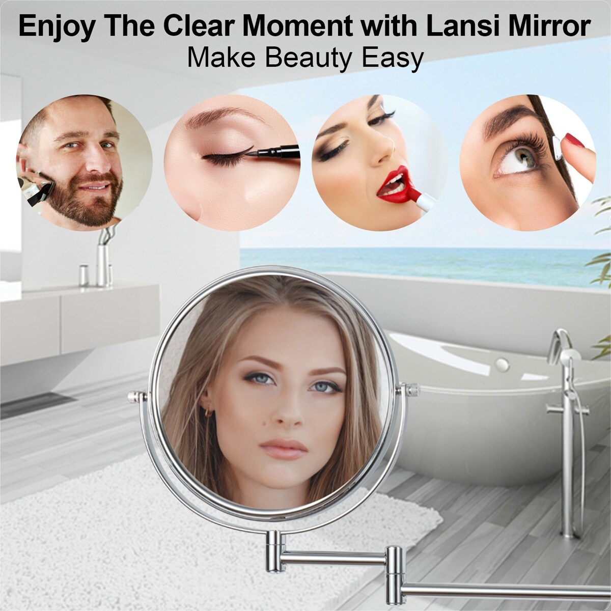 8-inch Wall Mounted Makeup Vanity Mirror