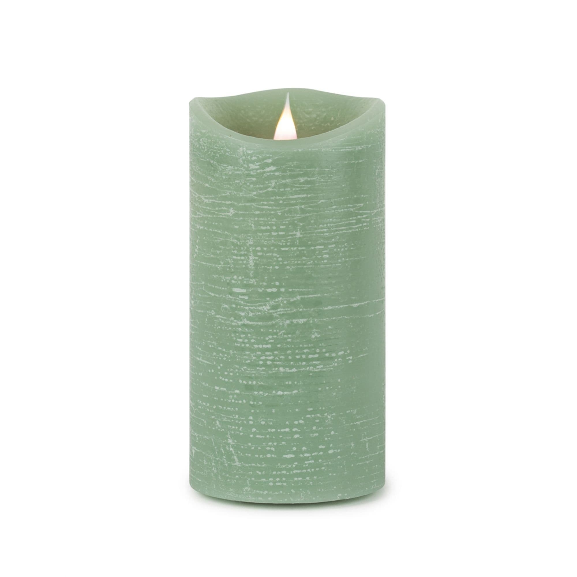 7" Green LED Lighted Flameless Candle with Remote