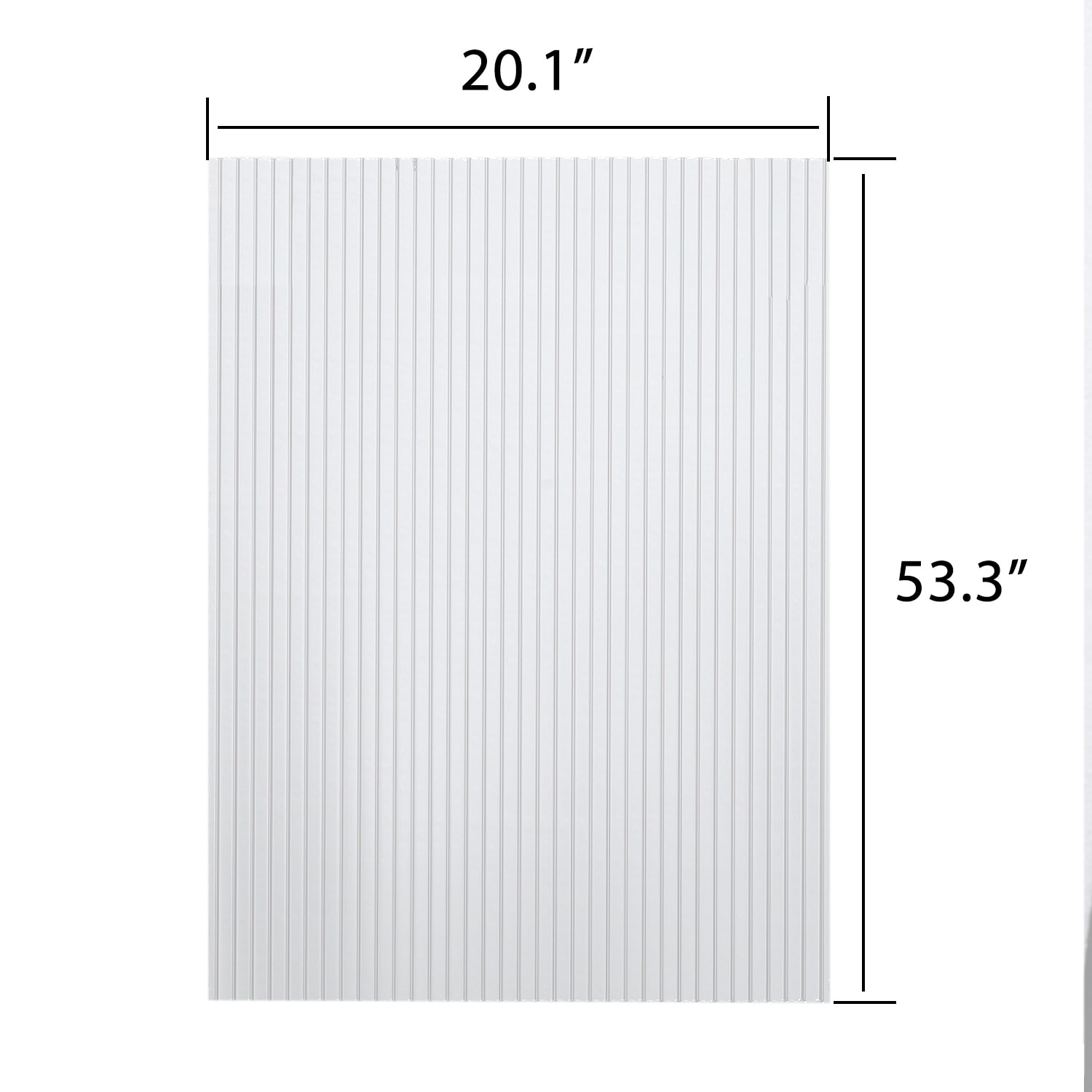 Aoodor Polycarbonate Greenhouse Panels Polycarbonate Sheet 6 Pieces - 5.3x2