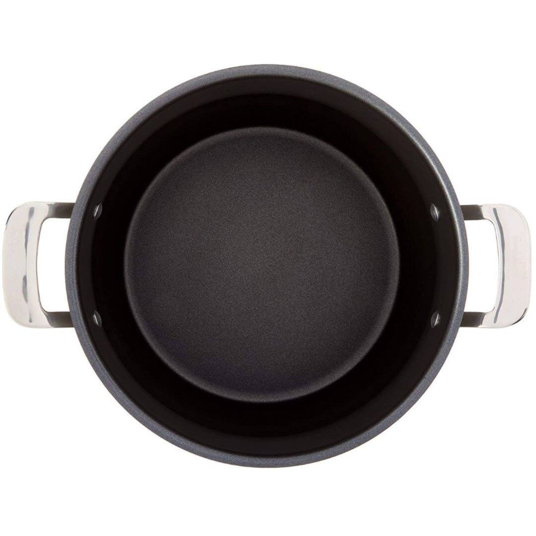 Contour Hard Anodized Stockpot with Cover 12 Qt.
