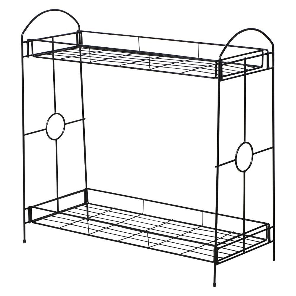 2-Tier Metal Plant and Flower Display Stand