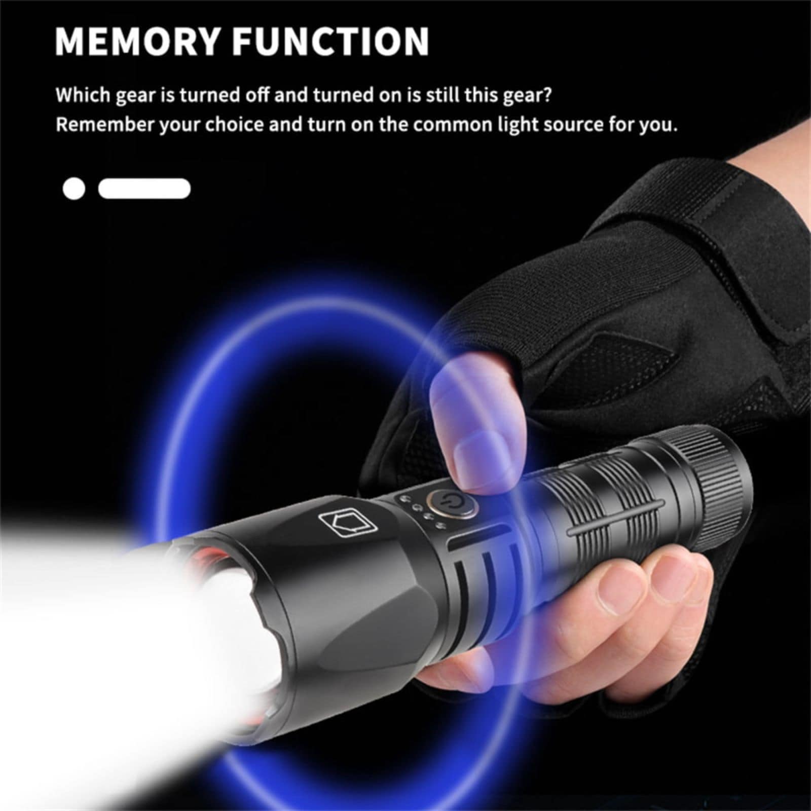 120000 High Lumens Rechargeable Flashlights