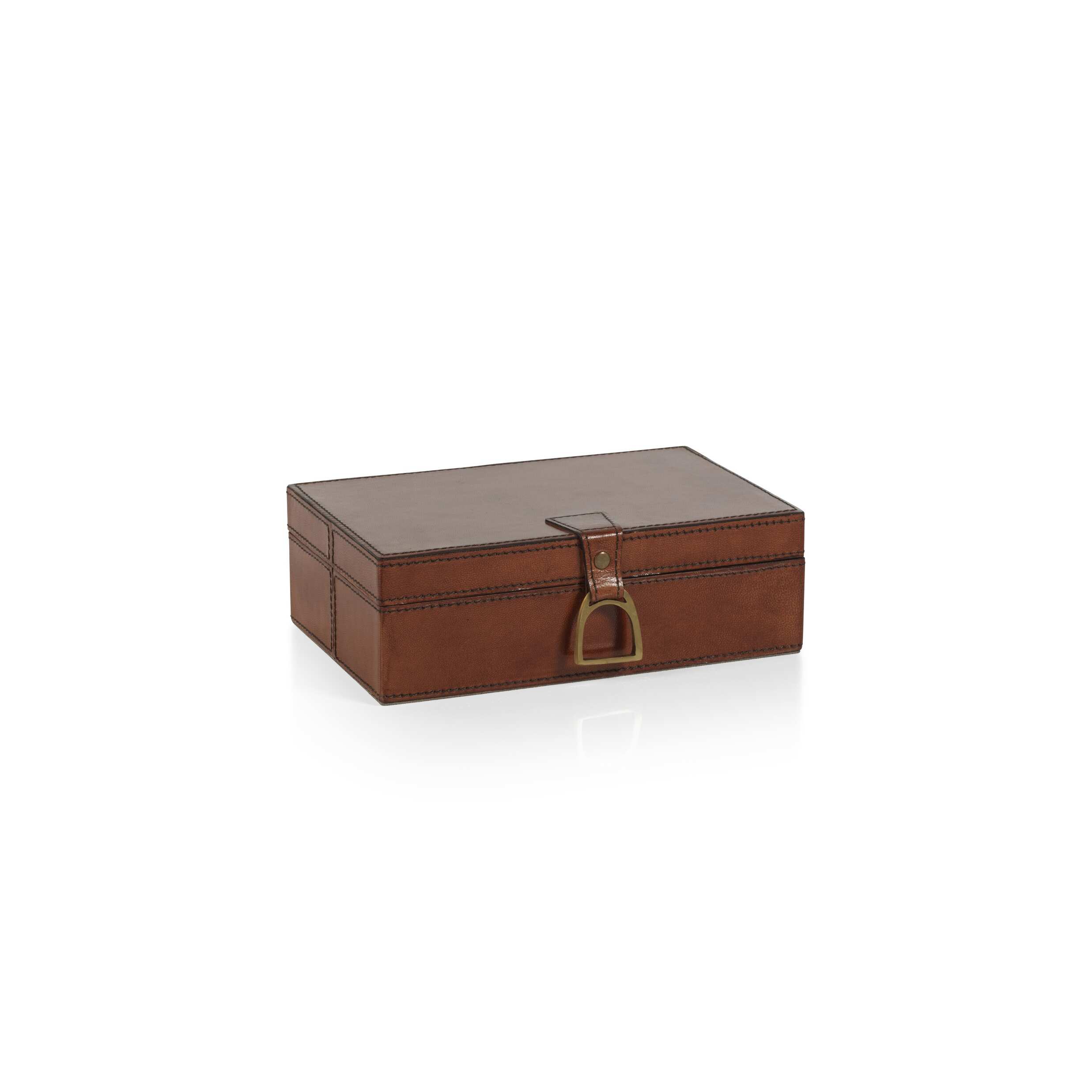 Chadwell Rectangular Leather Decorative Box