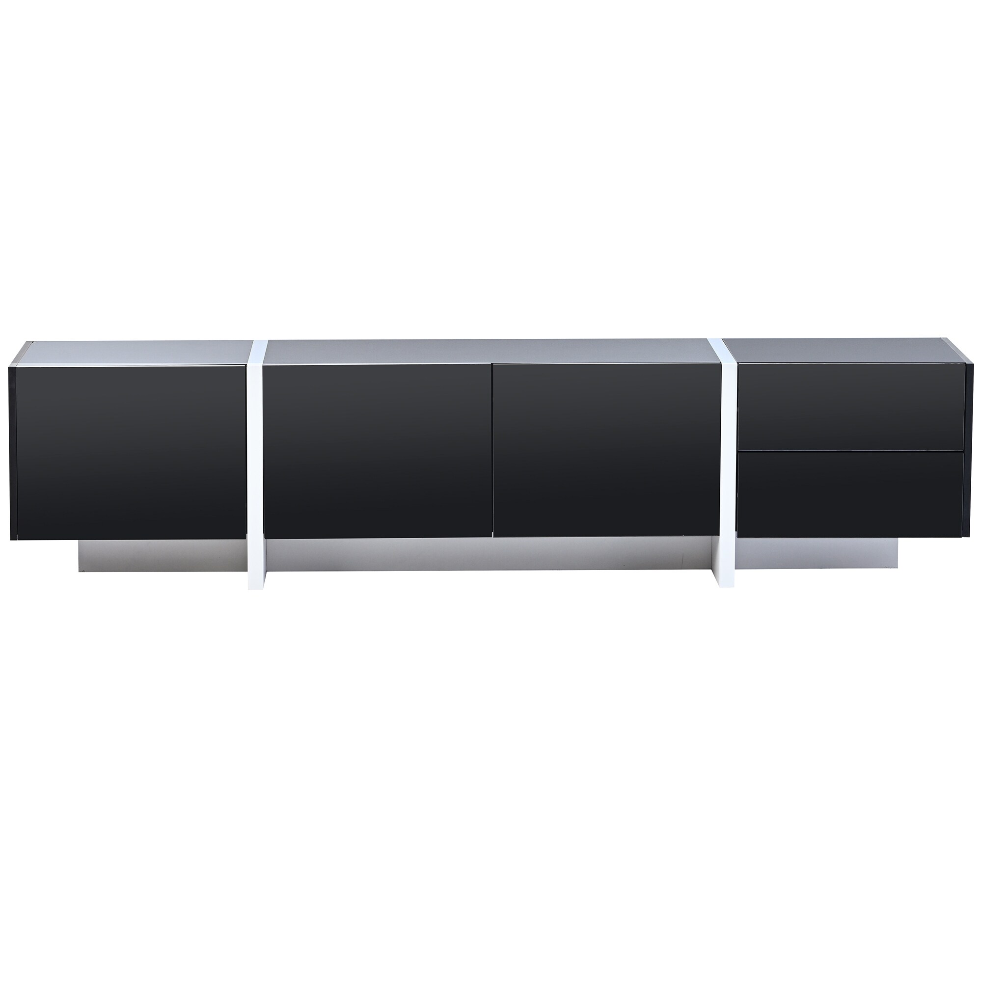 Modern TV Stand with Unique Contemporary Design and High Gloss UV Surface