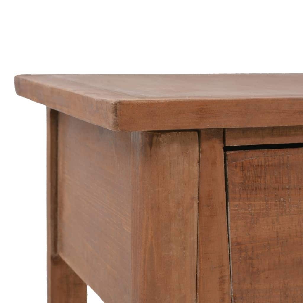 Console Table Solid Fir Wood - 49.6"