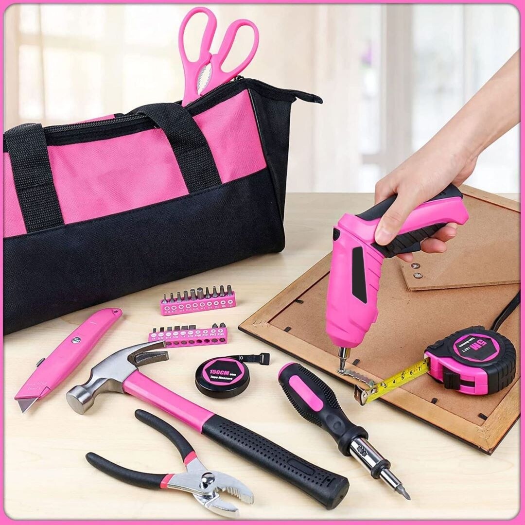 Ladies 40-Piece Pink Tool Set Made By TW6063