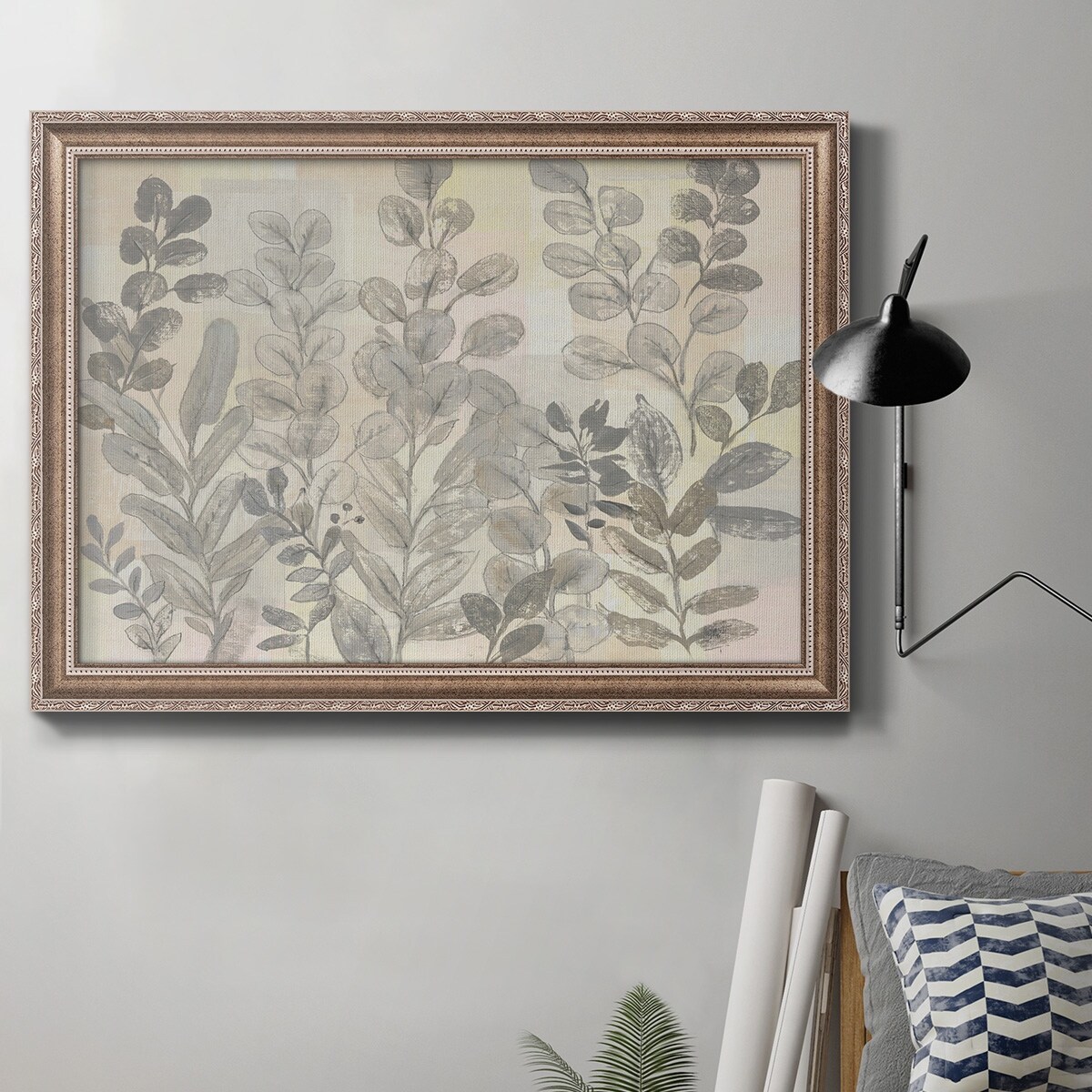 Leaf Pattern I Premium Framed Canvas- Ready to Hang