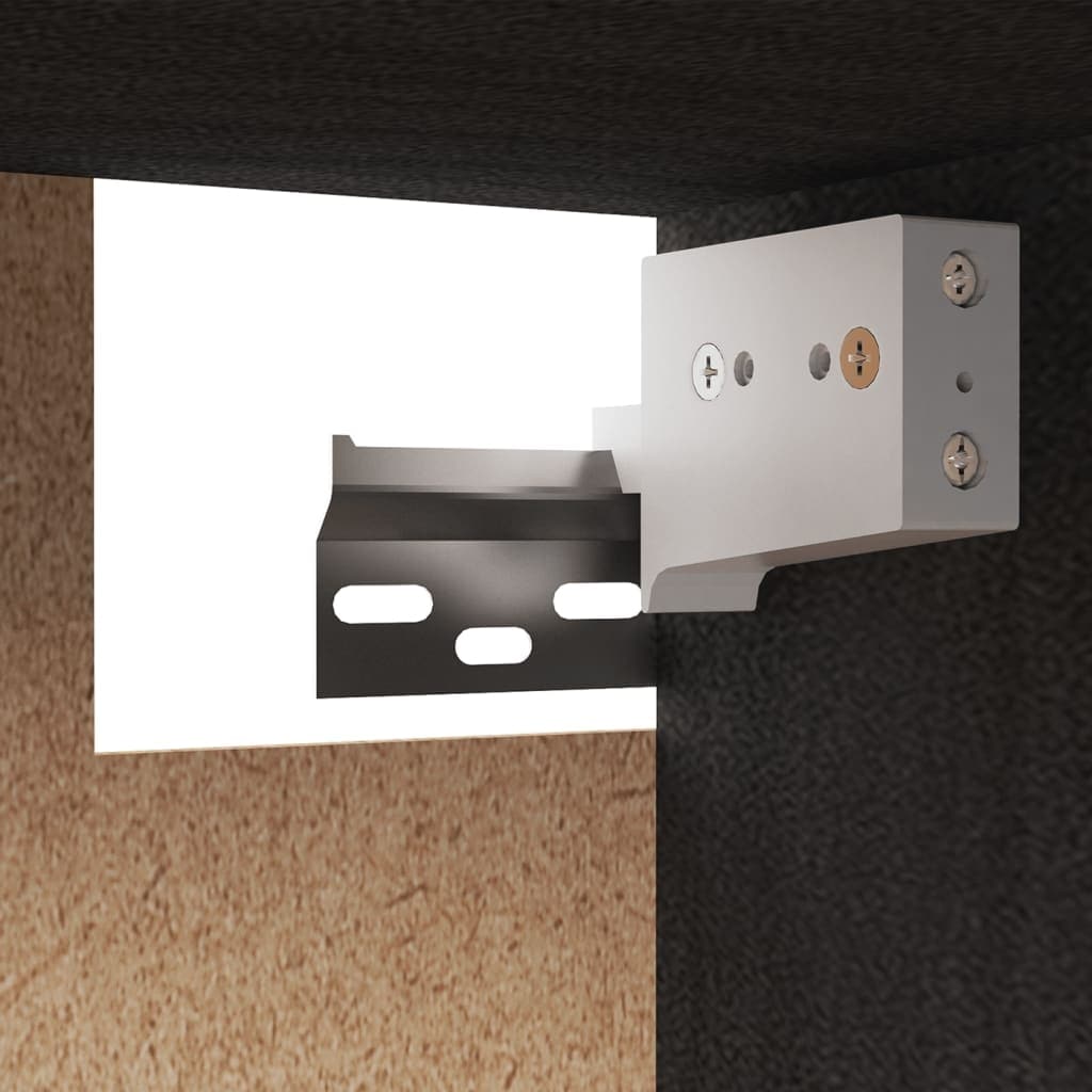 vidaXL TV Cabinets 3 pcs Gray Solid Wood Pine - 17.7" x 11.8" x 13.8"