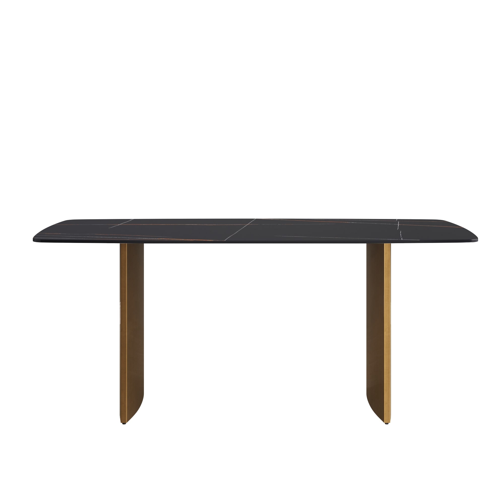 71'' Modern Rectangular Sintered Stone Dining Table - N/A