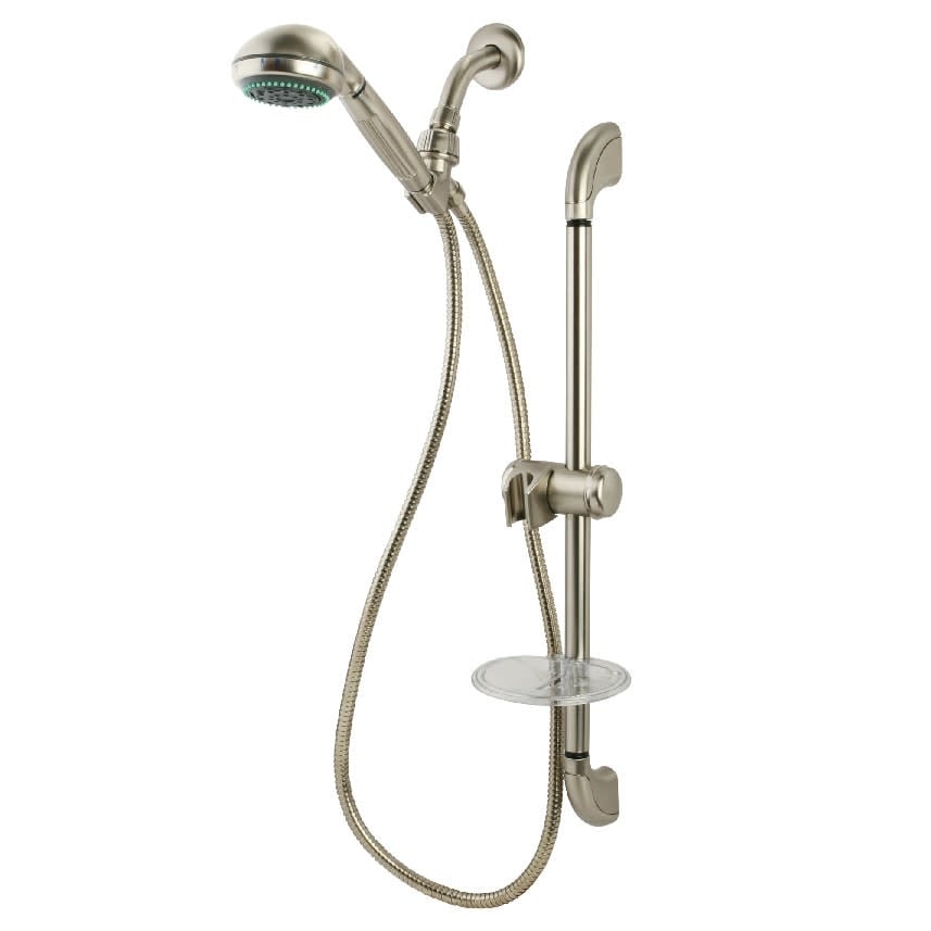 Kingston Brass 1.8 Multi-Function Hand Shower Package - Includes - Brushed Nickel