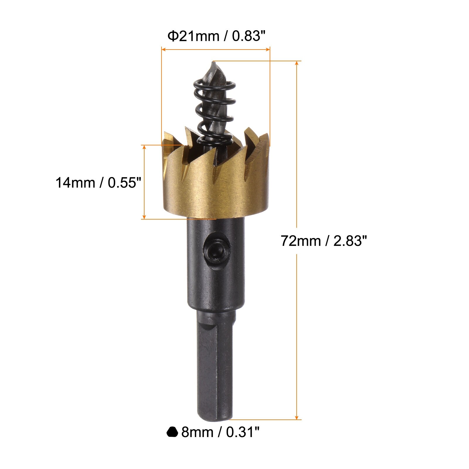 M35 HSS High Speed Steel Hole Saw Drill Bit for Stainless Steel Alloy