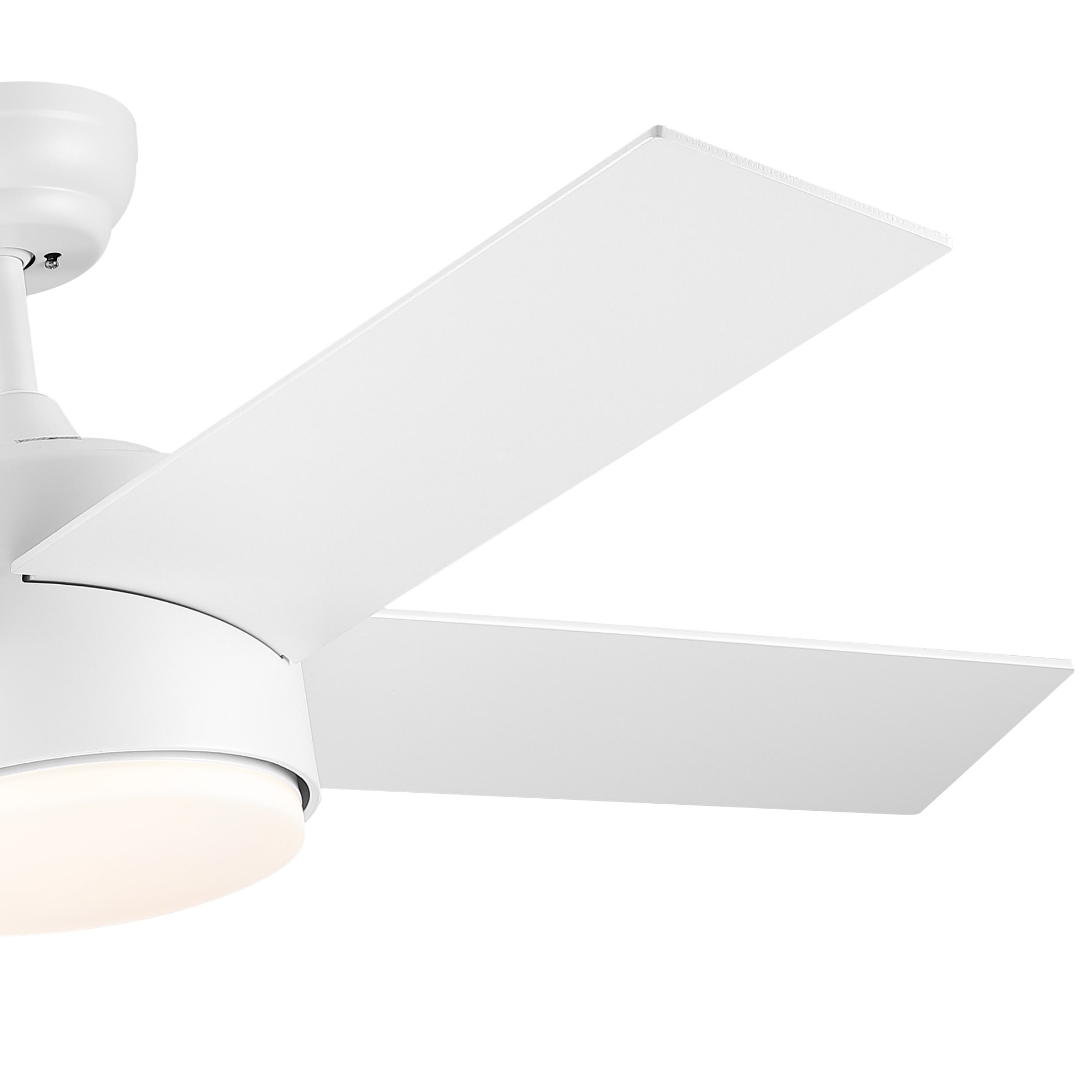44" Integrated LED Ceiling Fan Noiseless Reversible Ceiling Fan-White