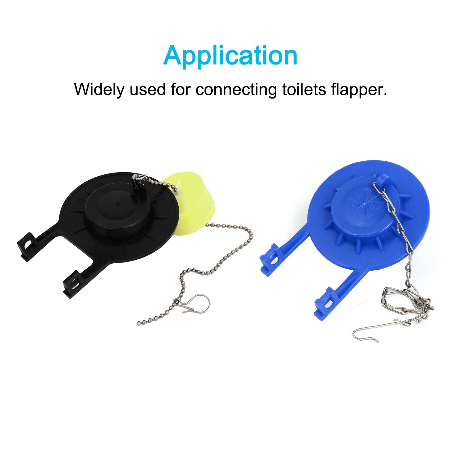 5pcs Toilet Flapper Chain 22cm Toilet Handle Lever Flush Replacement - Silver Tone