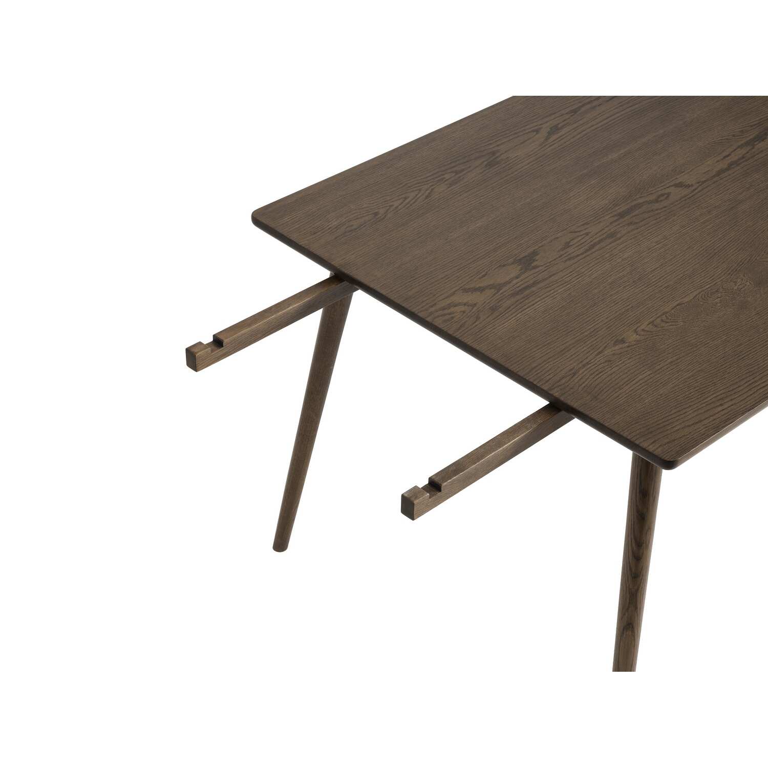 Rye Studio Bailyn Modern Oak Table, Smoked Oak