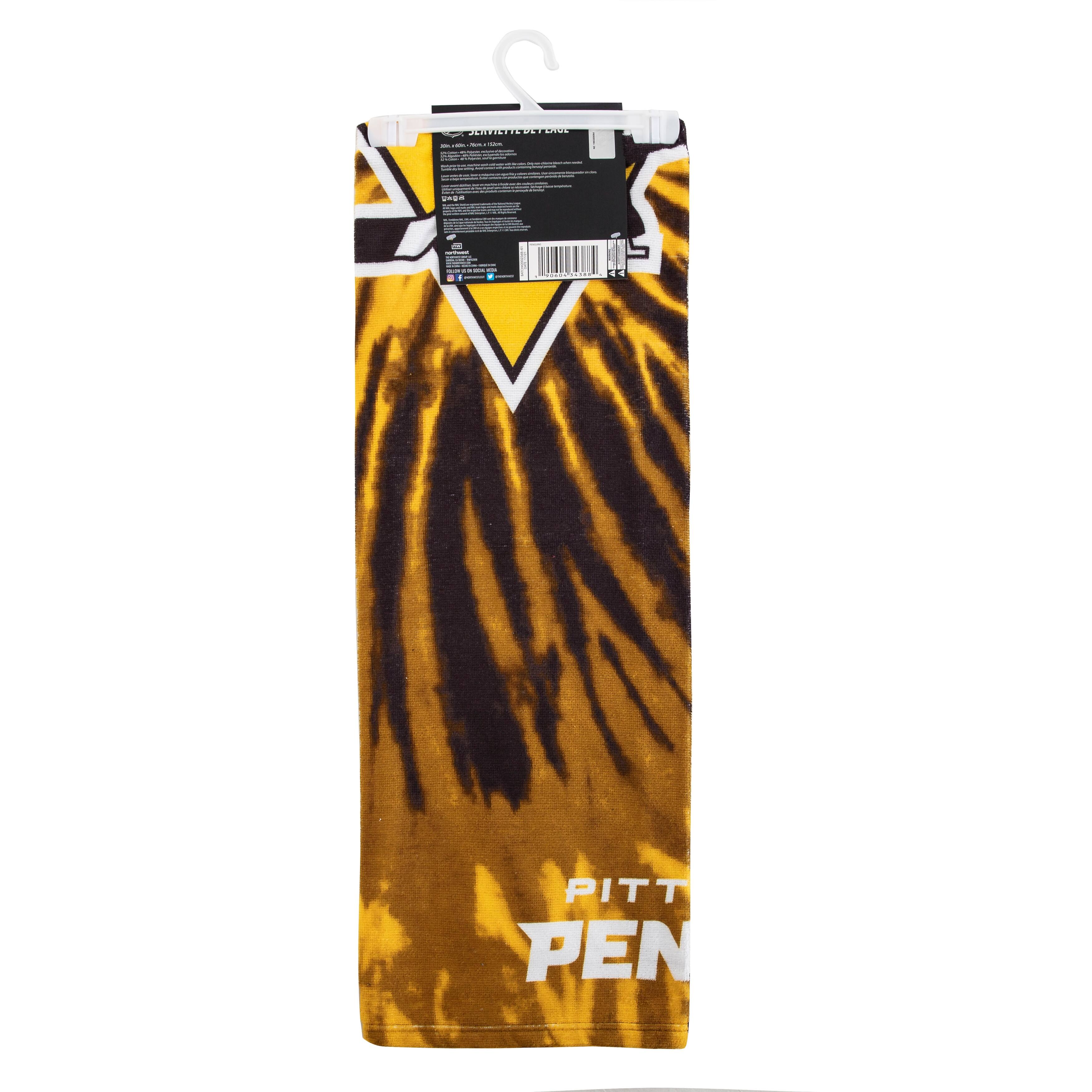 NHL 720 Penguins Pyschedelic Beach Towel - 30x60