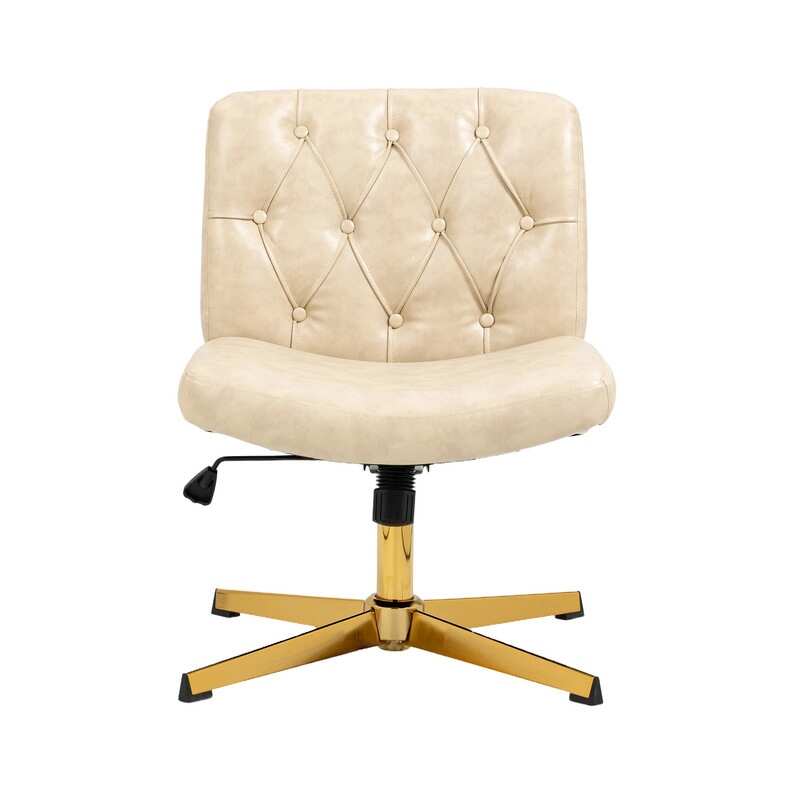 Modern Swivel Task Chair Adjustable Executive Chair for Small Space, Make-up Vanity Chair