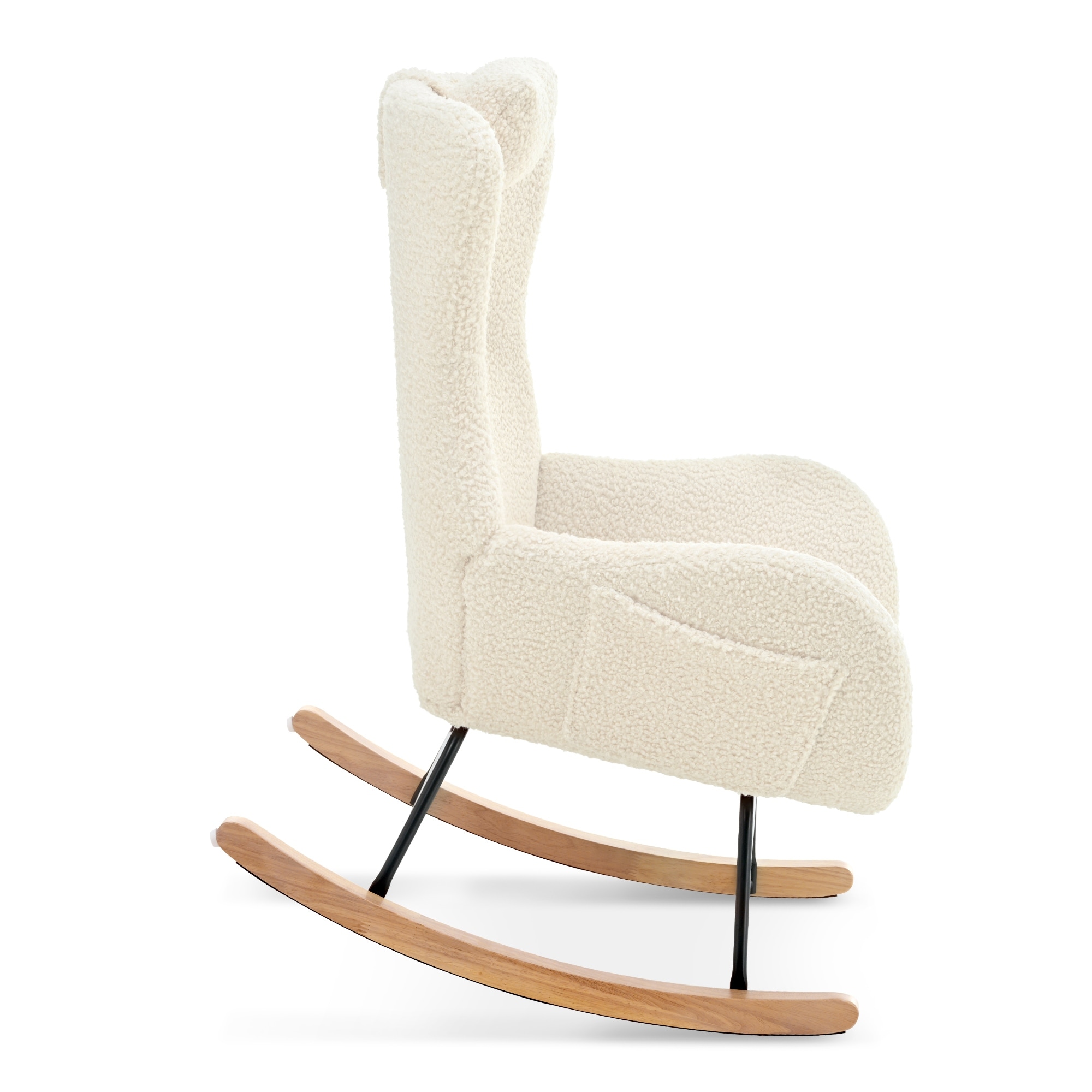 Modern Rocking Chair with Rubber Leg