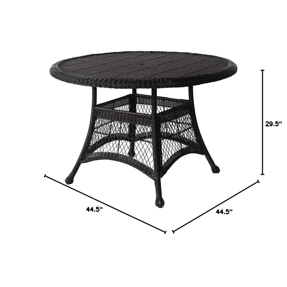 Round Dining Table, 44", Black