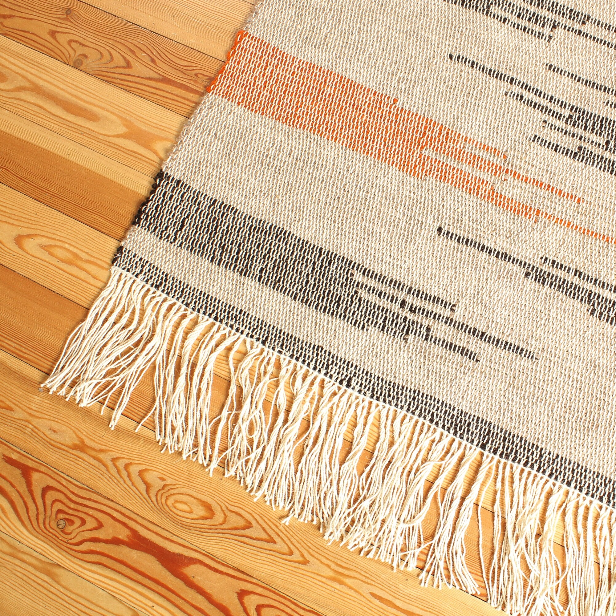 Novica Handmade Paths On Beige Wool Area Rug (2.5X5) - 2' x 6' Runner