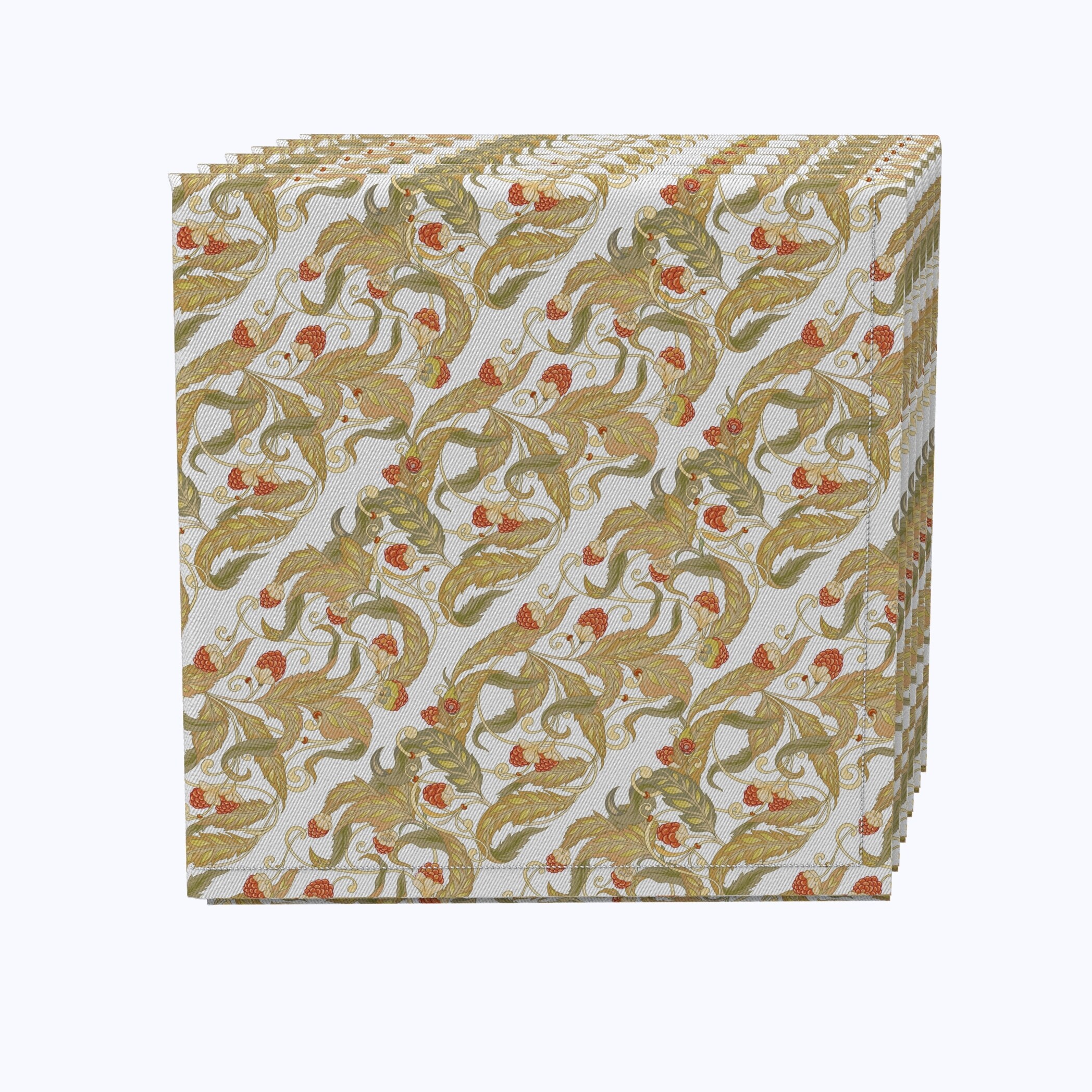 Fabric Textile Products, Inc. Napkin Set of 4, 100% Cotton, 20x20", Floral 119 - 20 x 20