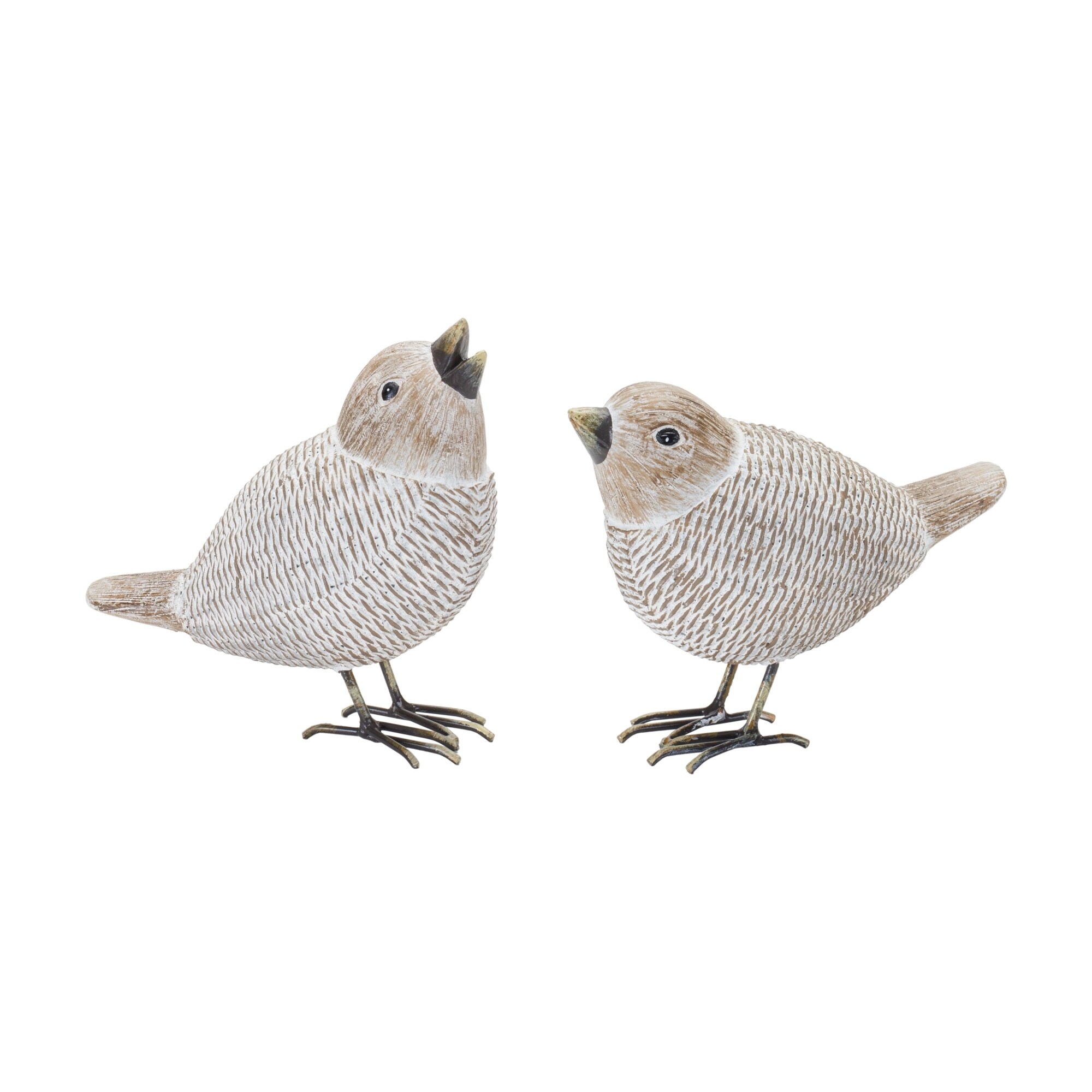 Wicker Standing Bird Figurine (Set of 2)