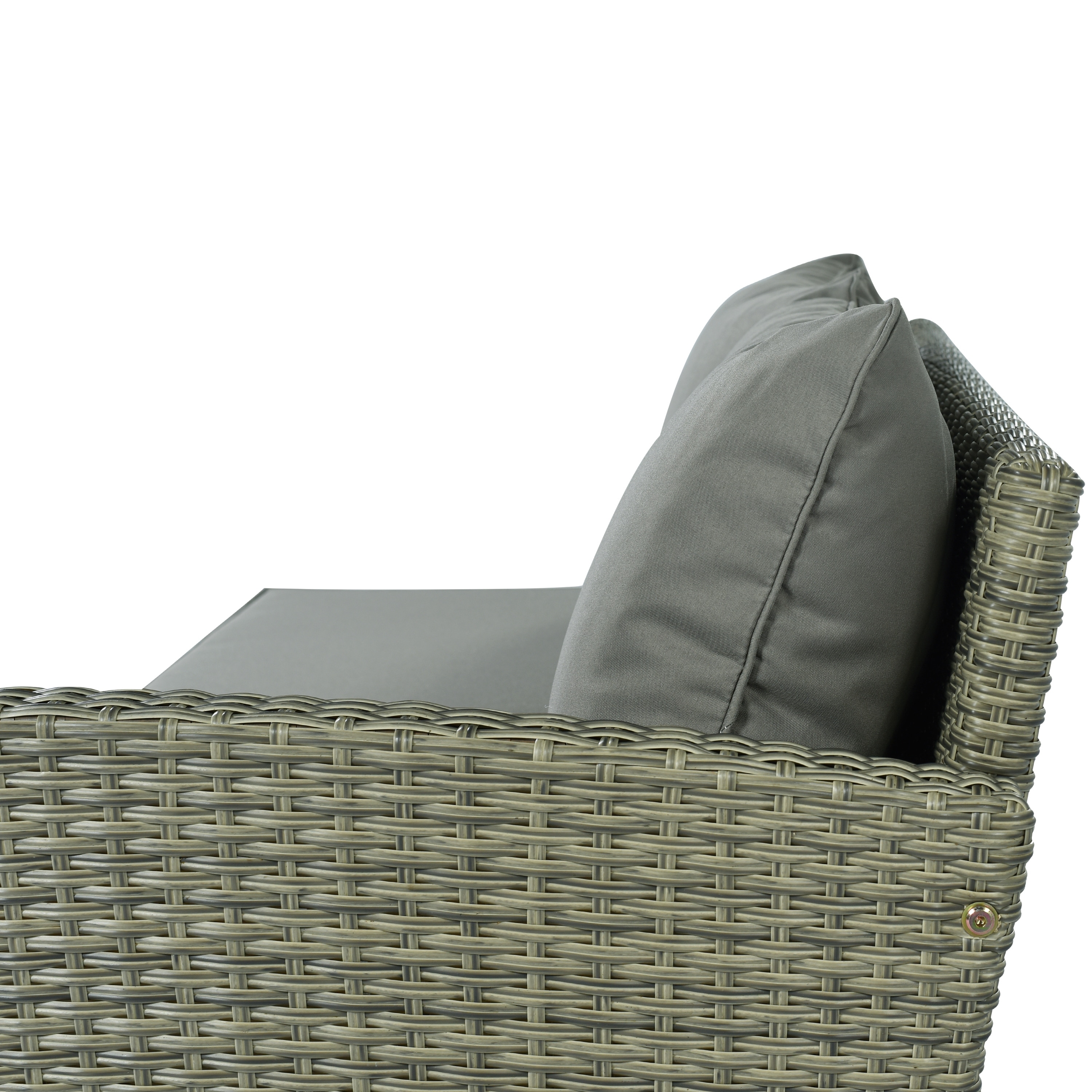 Comfortable 5-Piece Rattan Sofa Set with Chair & Table