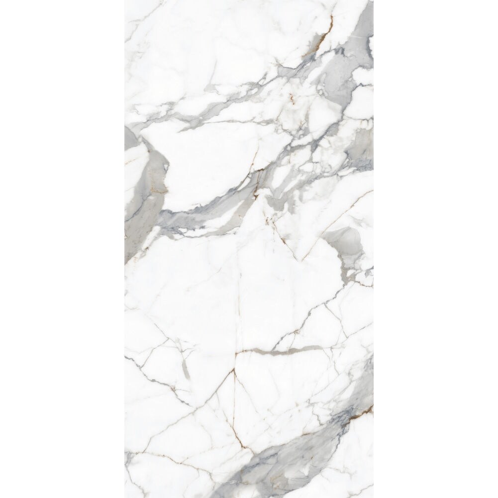 32" X 64" Porcelain Marble Look Wall & Floor Tile Calacatta Carrara - 32 x 64