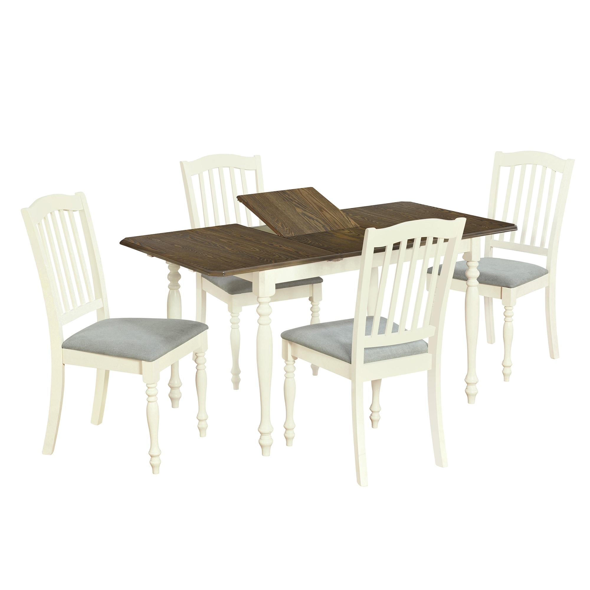 Neoclassical Style Dining Table Set for 4 Kitchen Furniture Set