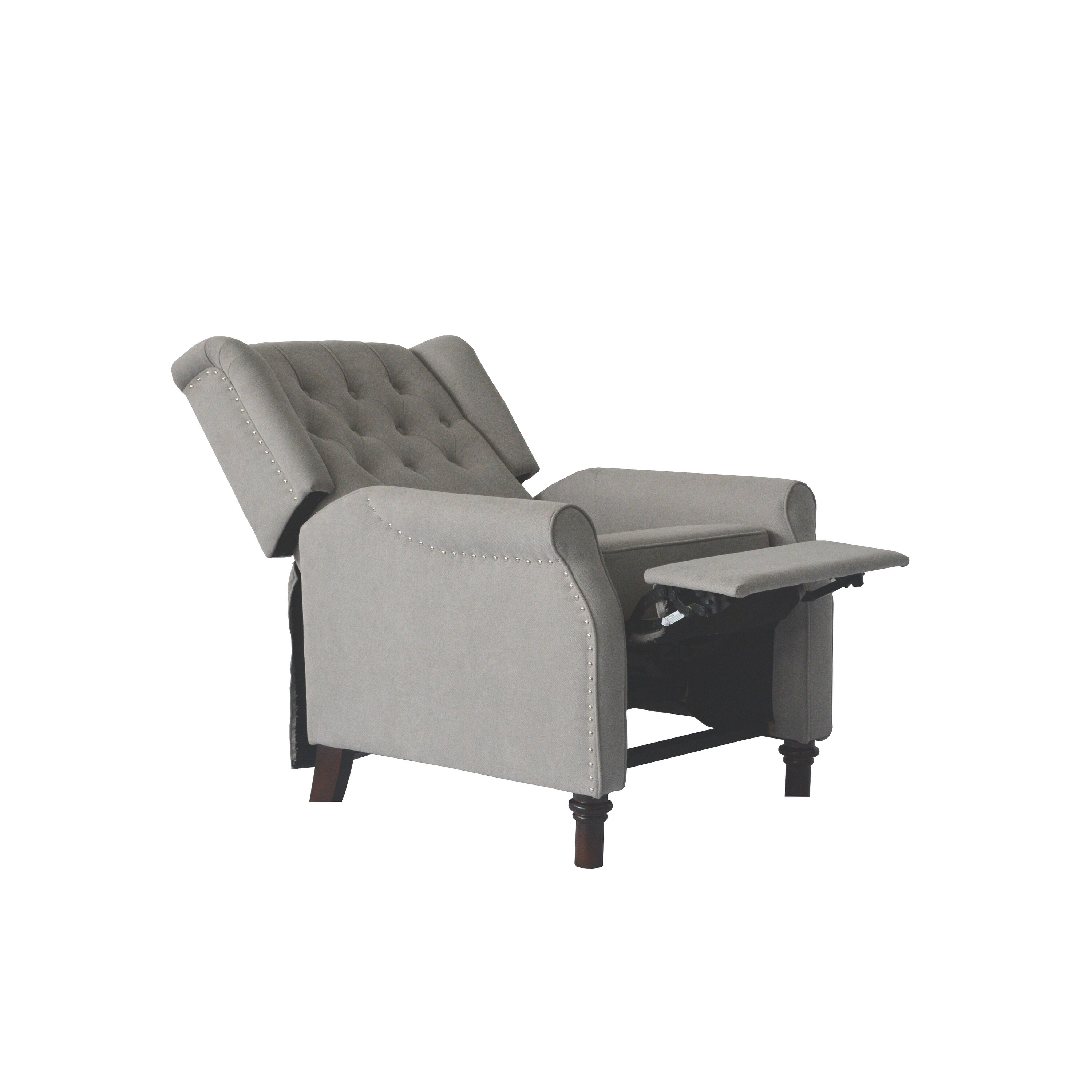 Light Gray Cozy Recliner Sofa Chair