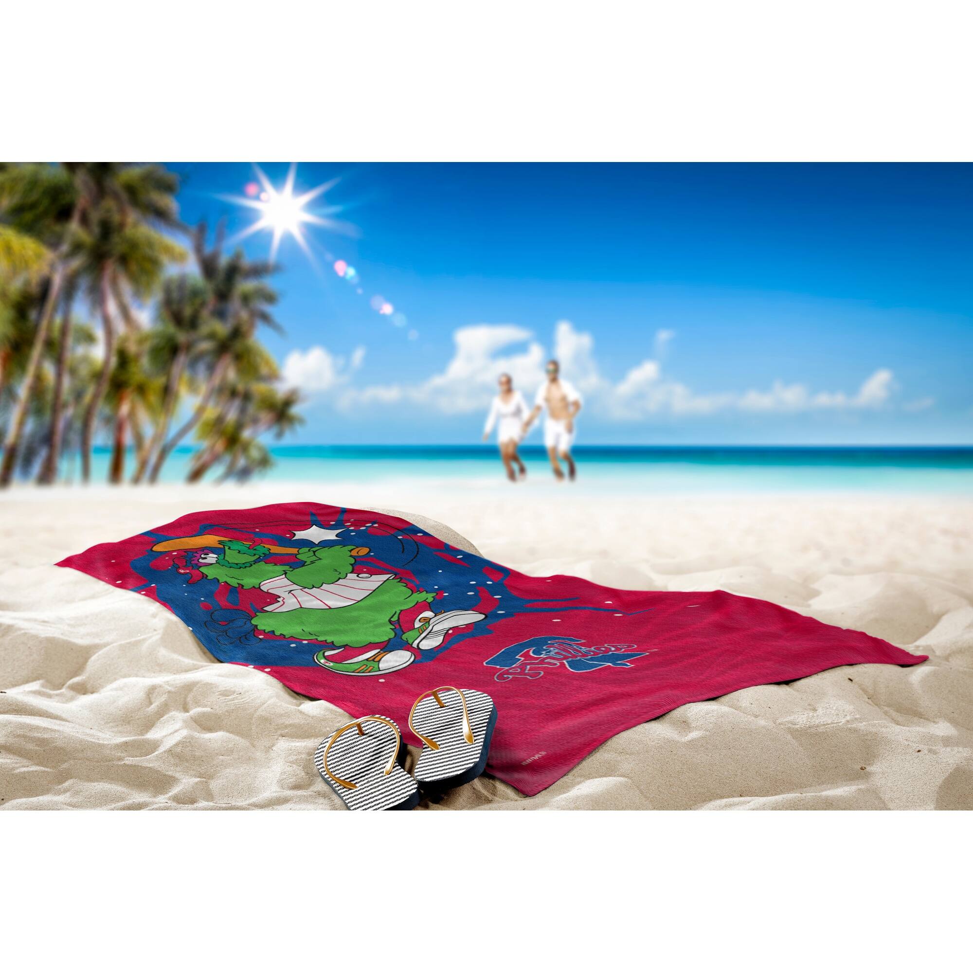 MLB Mascots - Phillies, Printed Beach Towel - 30x60