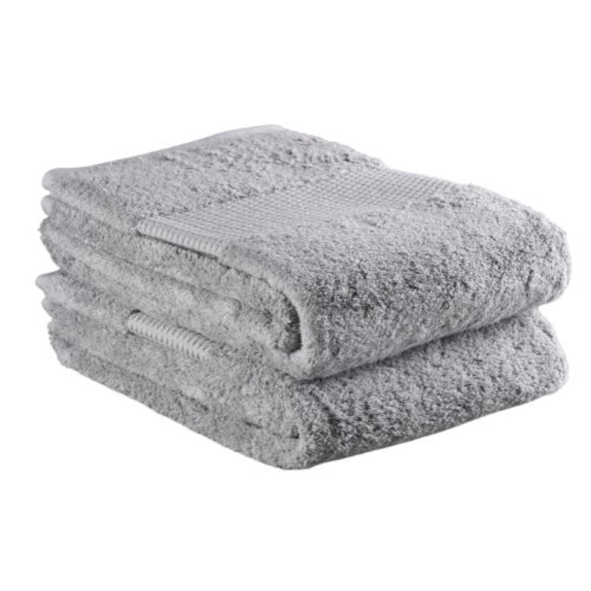 Delilah Home Organic Cotton Face Towels 13 Inch by 13 Inch Face Towels Twin Pack White