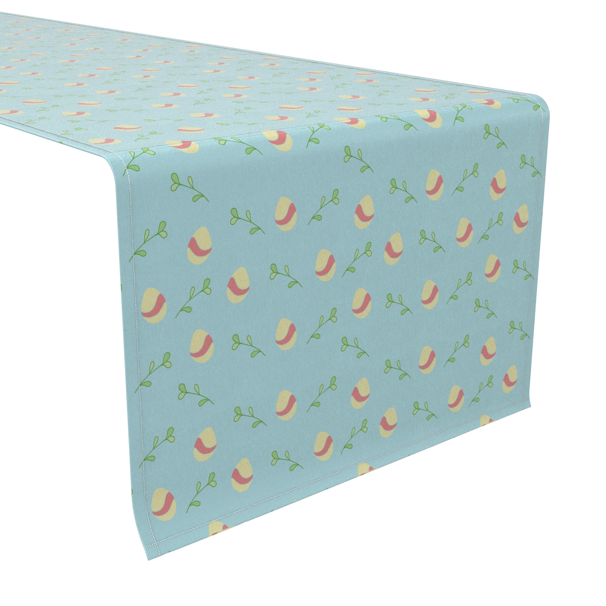 Fabric Textile Products, Inc. Table Runner, 100% Cotton, 16x108", Simple Easter Decoration