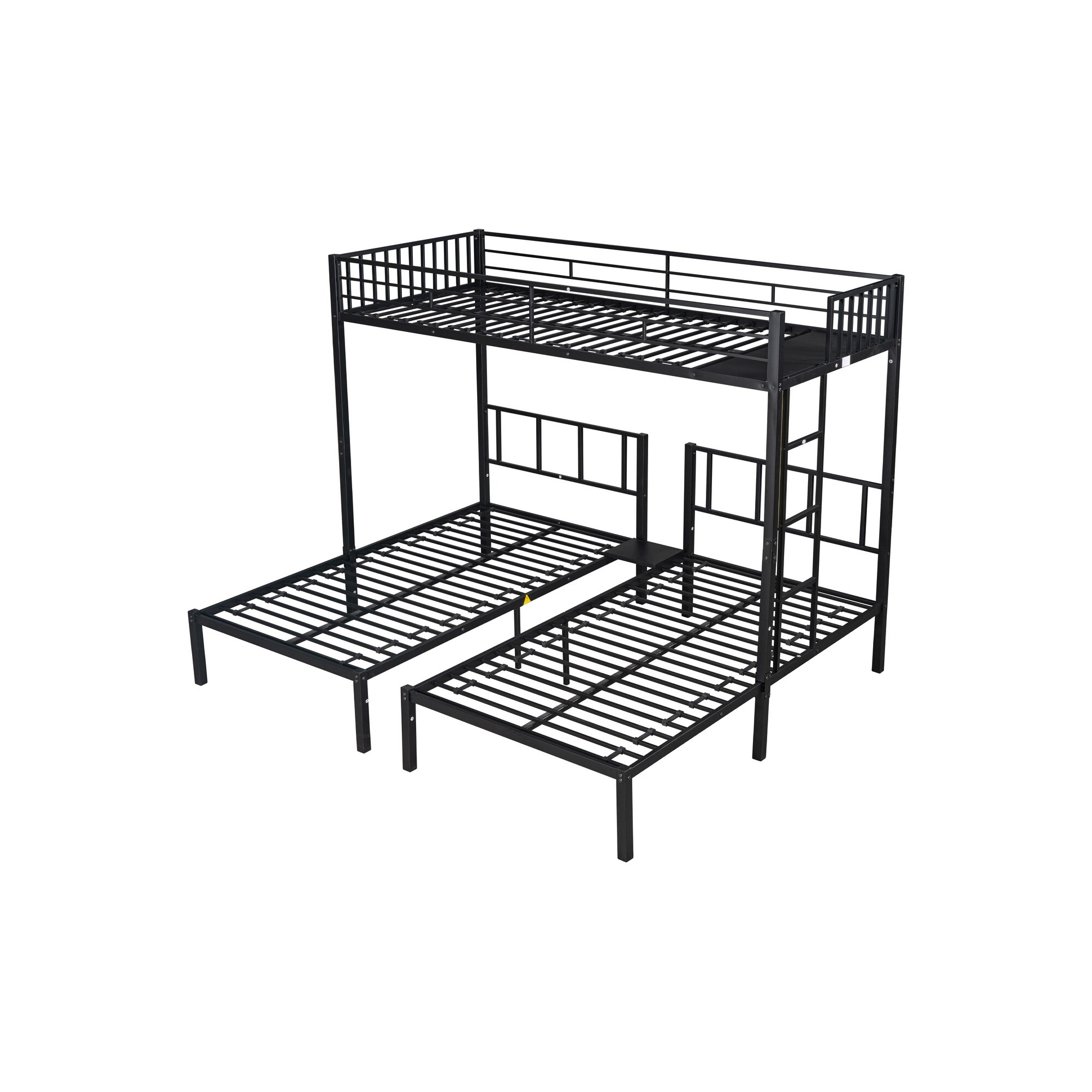 Triple twin bunk bed, can be separated into 3 twin beds
